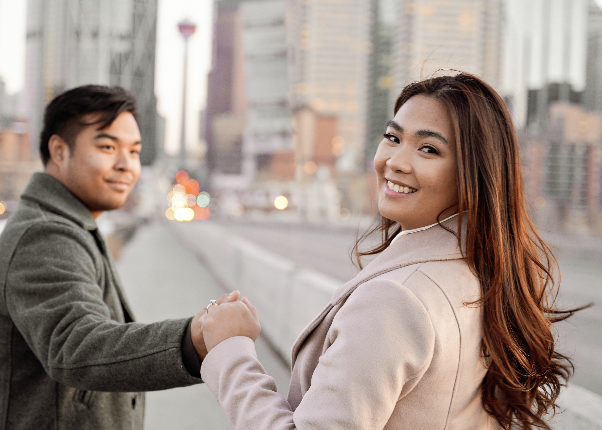 Engagement photoshoot in Calgary. Wedding photography and videography team