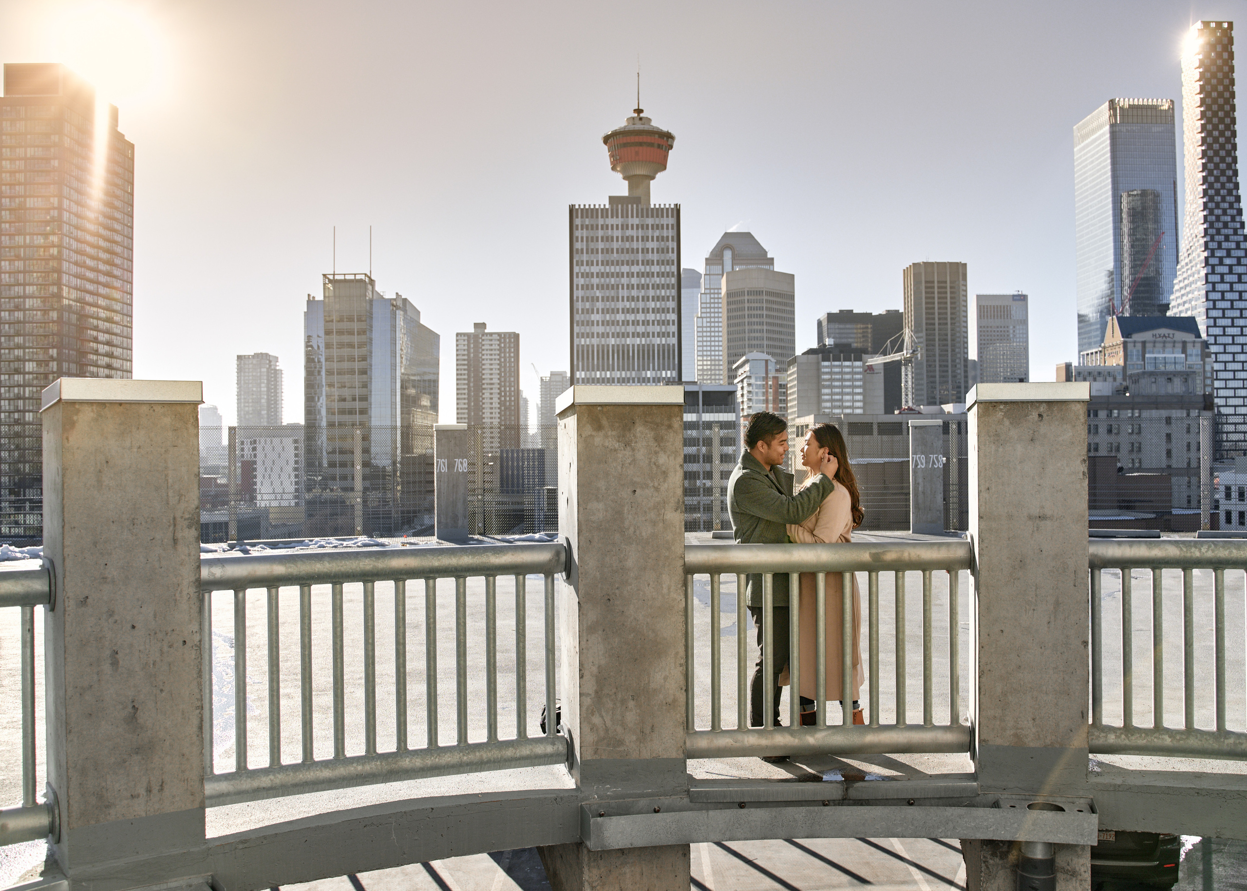 Engagement photoshoot in Calgary. Wedding photography and videography team