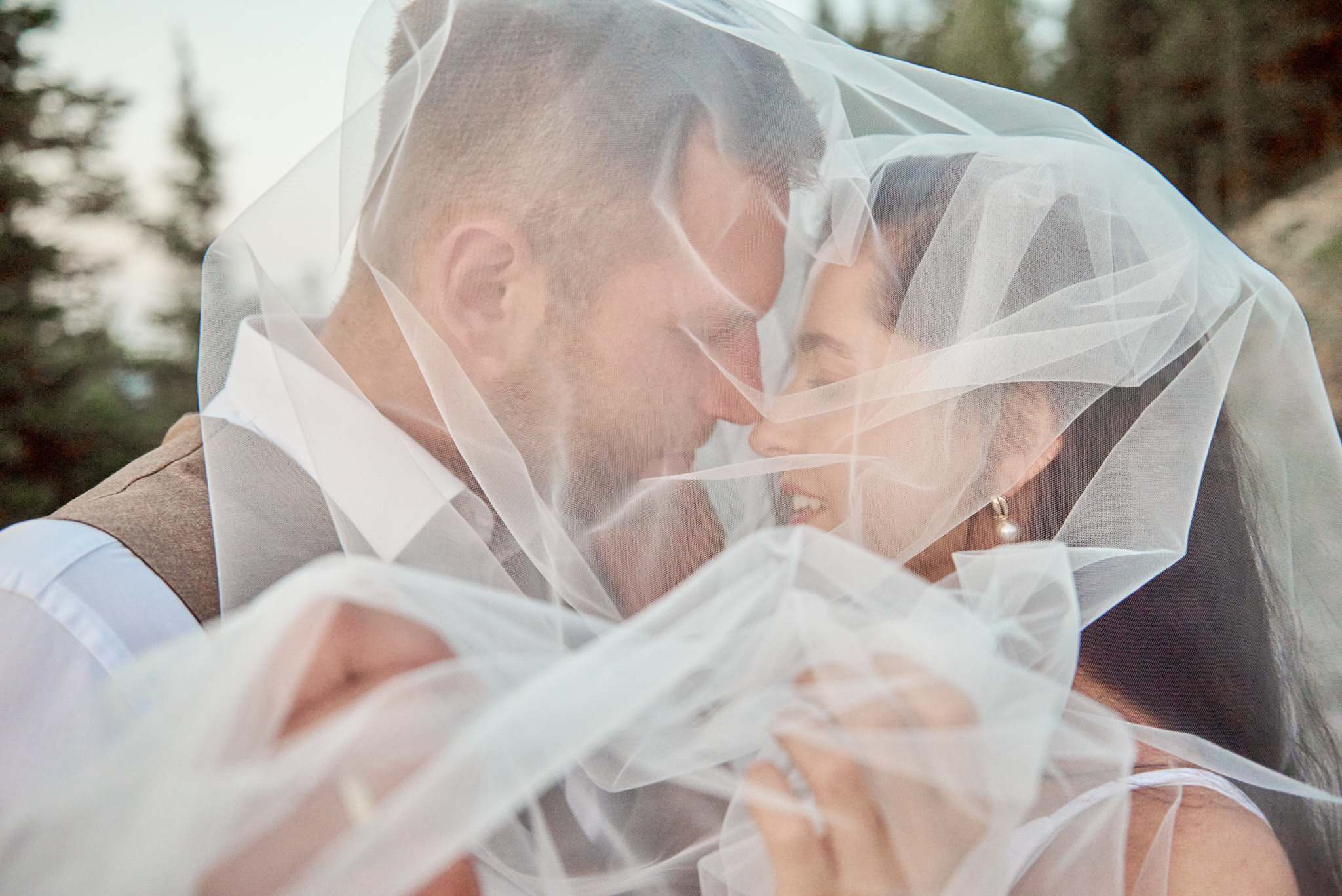 Wedding in mountains. Wedding photography and videography team