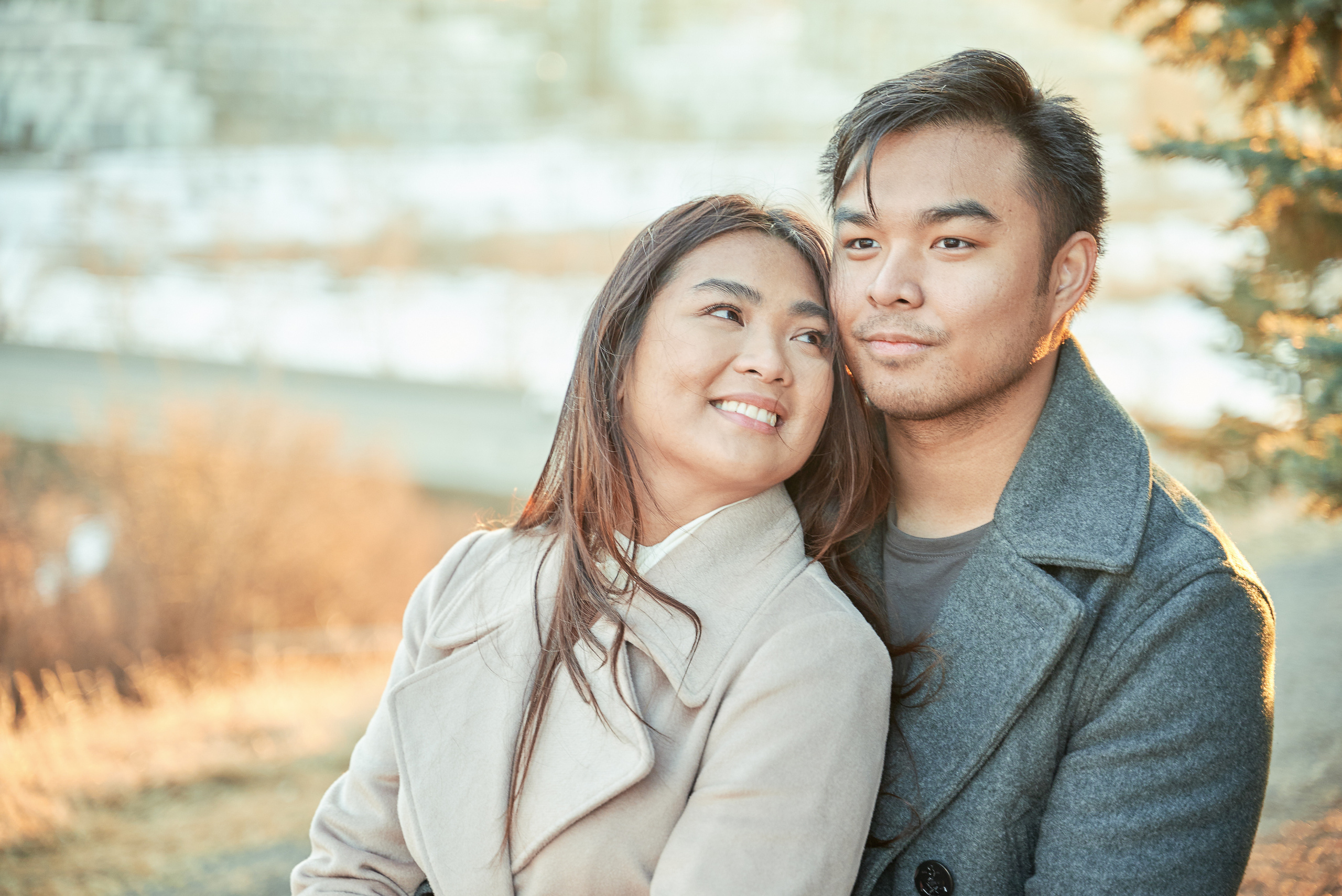 Engagement photoshoot in Calgary. Wedding photography and videography team