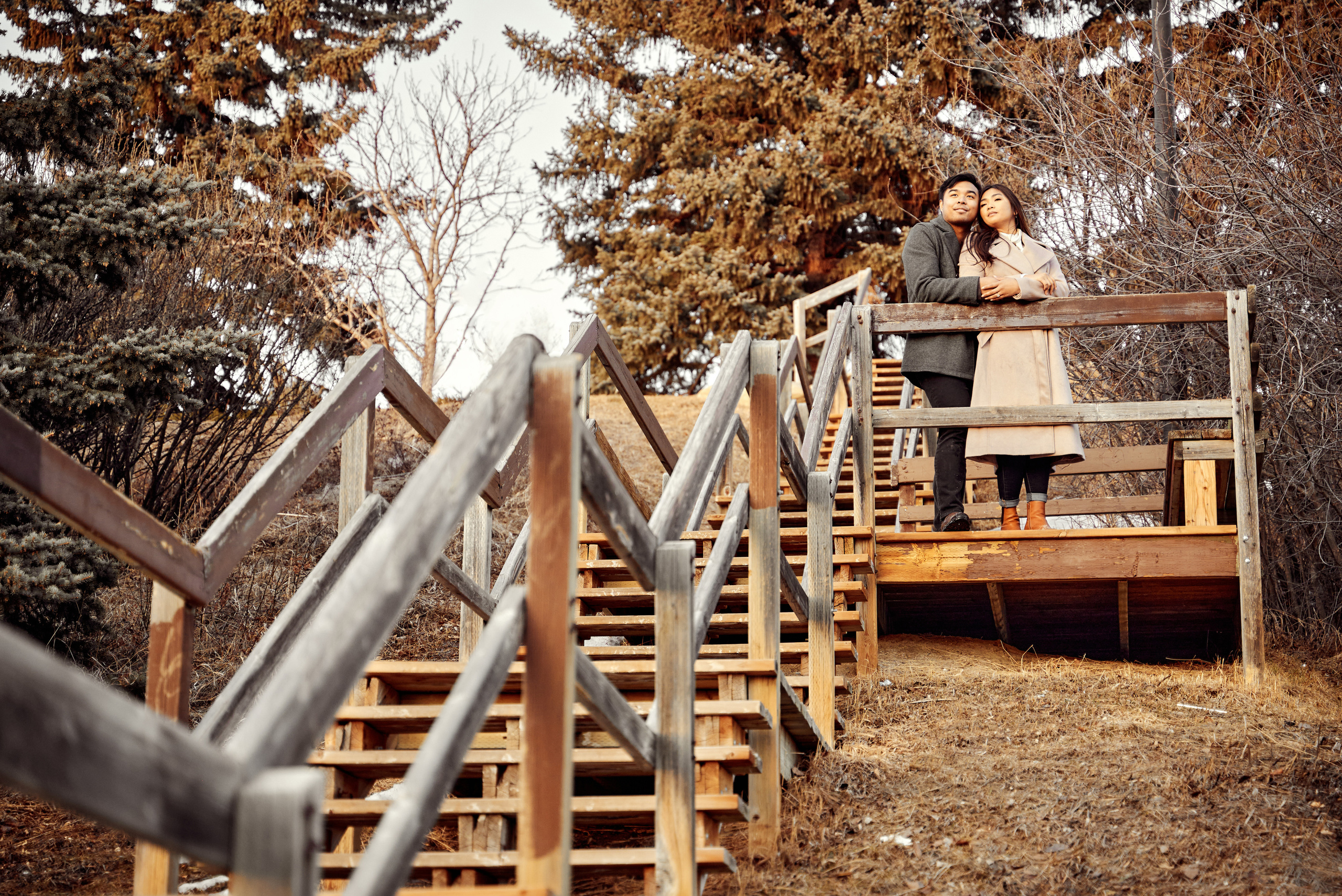 Engagement photoshoot in Calgary. Wedding photography and videography team