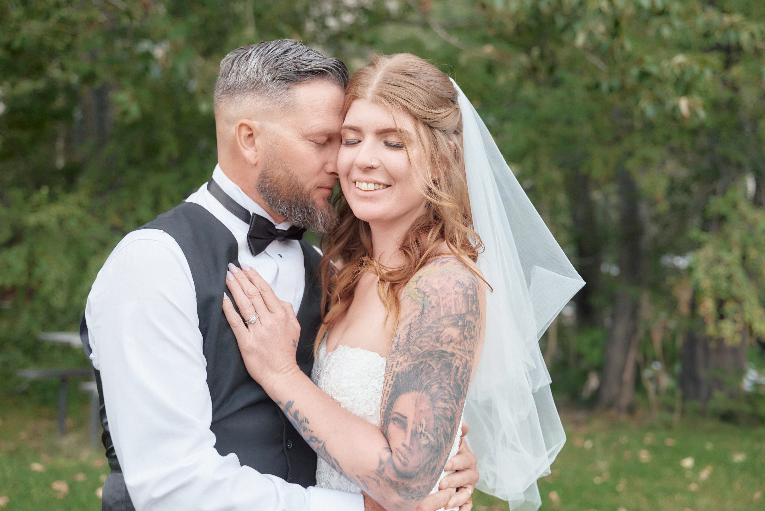 Wedding in Kananaskis Park. Wedding photography and videography team