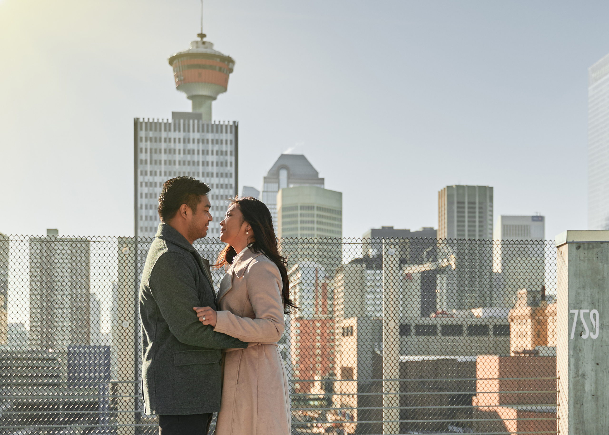 Engagement photoshoot in Calgary. Wedding photography and videography team