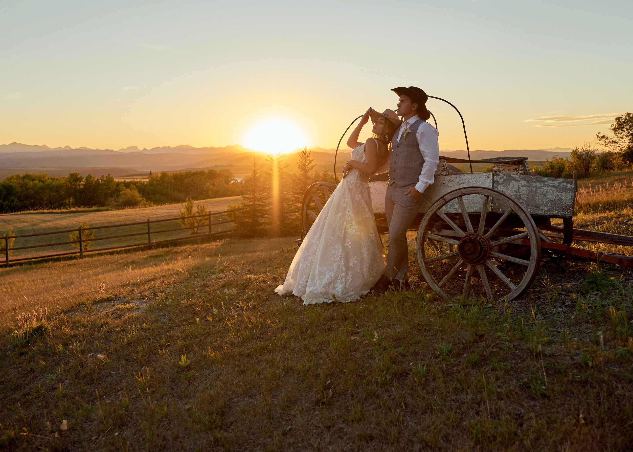 Gregory and Victoria’s western style wedding. Wedding photography and videography team