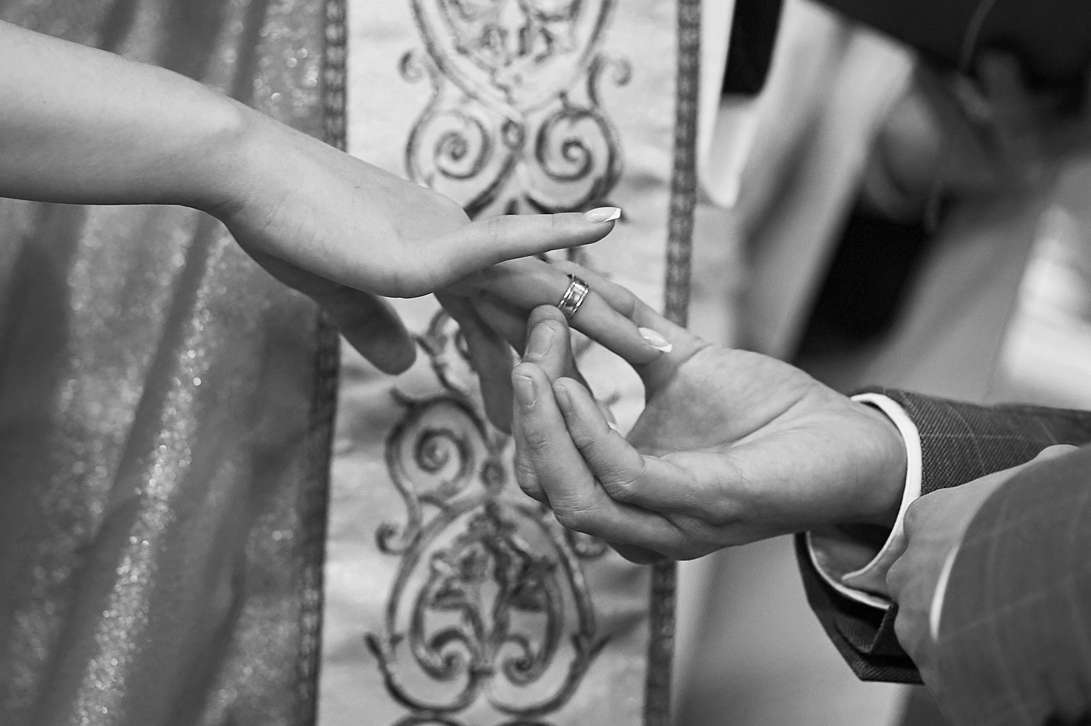 Wedding in the church. Wedding photography and videography team