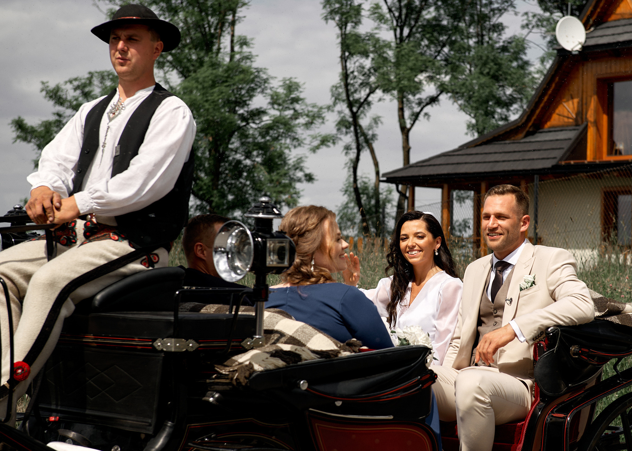 Wedding in mountains. Wedding photography and videography team