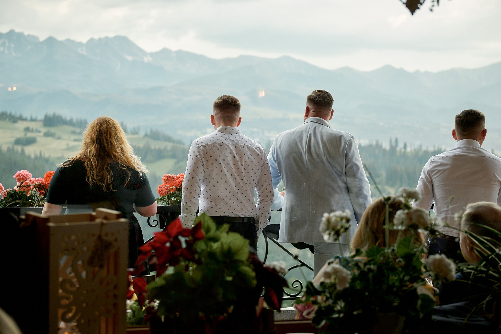 Wedding in mountains. Wedding photography and videography team
