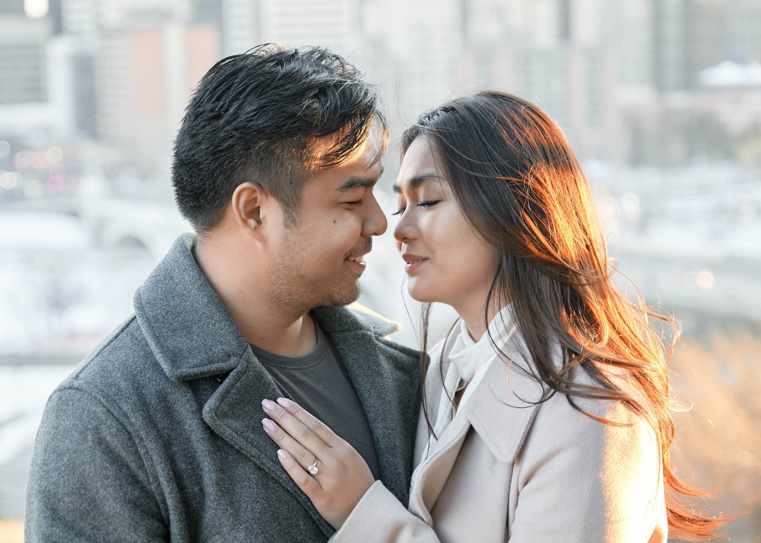 Engagement photoshoot in Calgary. Wedding photography and videography team