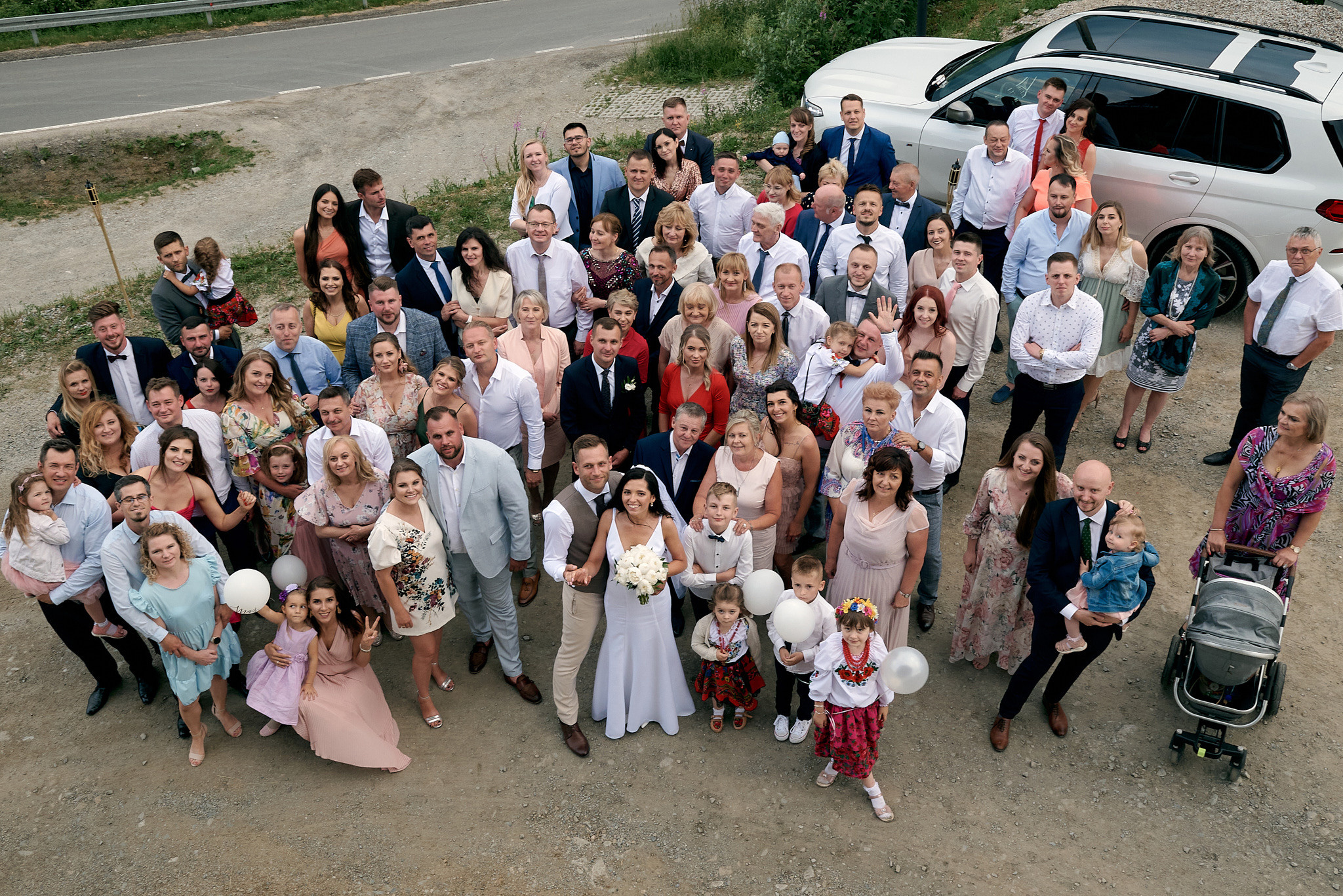 Wedding in mountains. Wedding photography and videography team