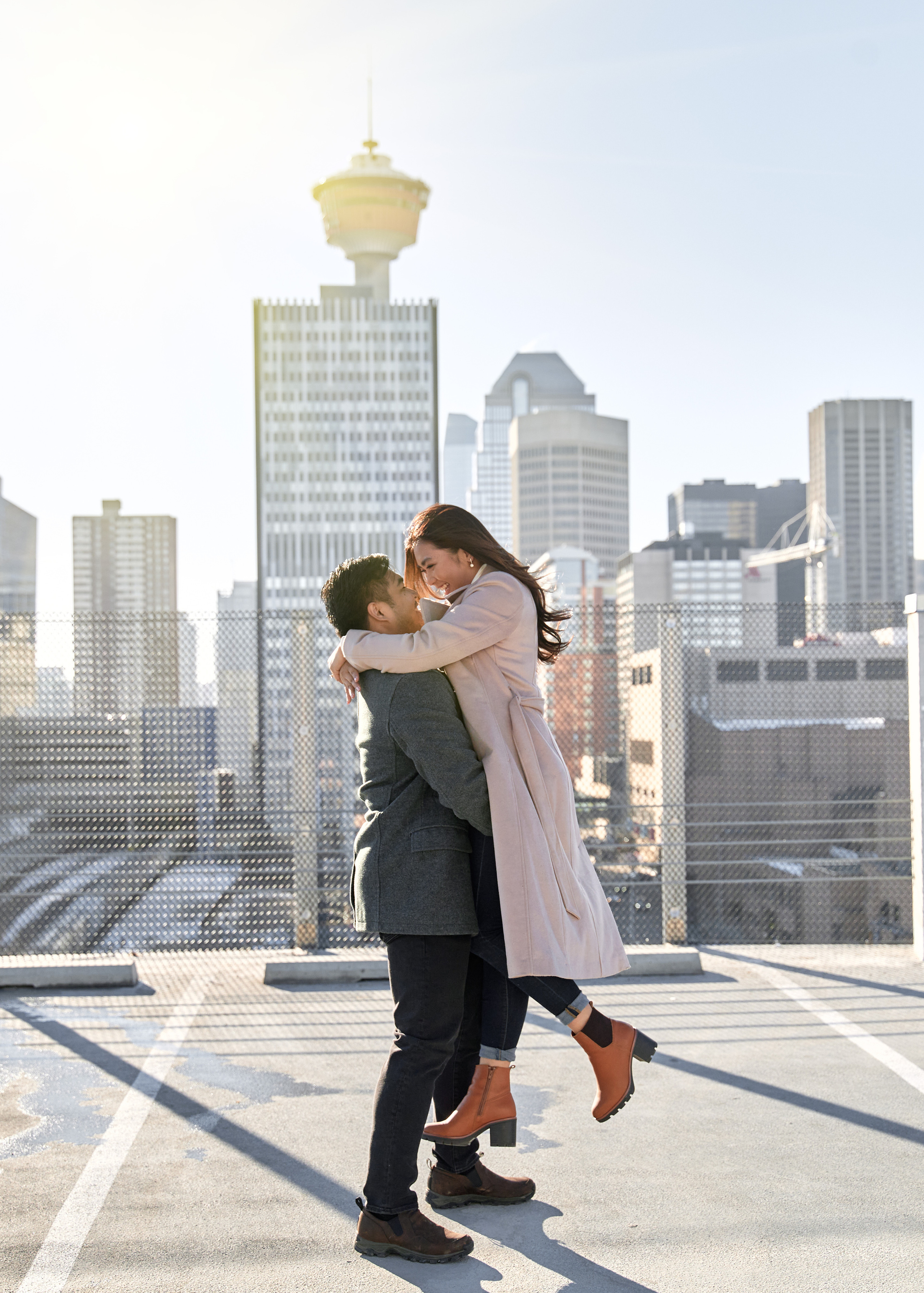 Engagement photoshoot in Calgary. Wedding photography and videography team
