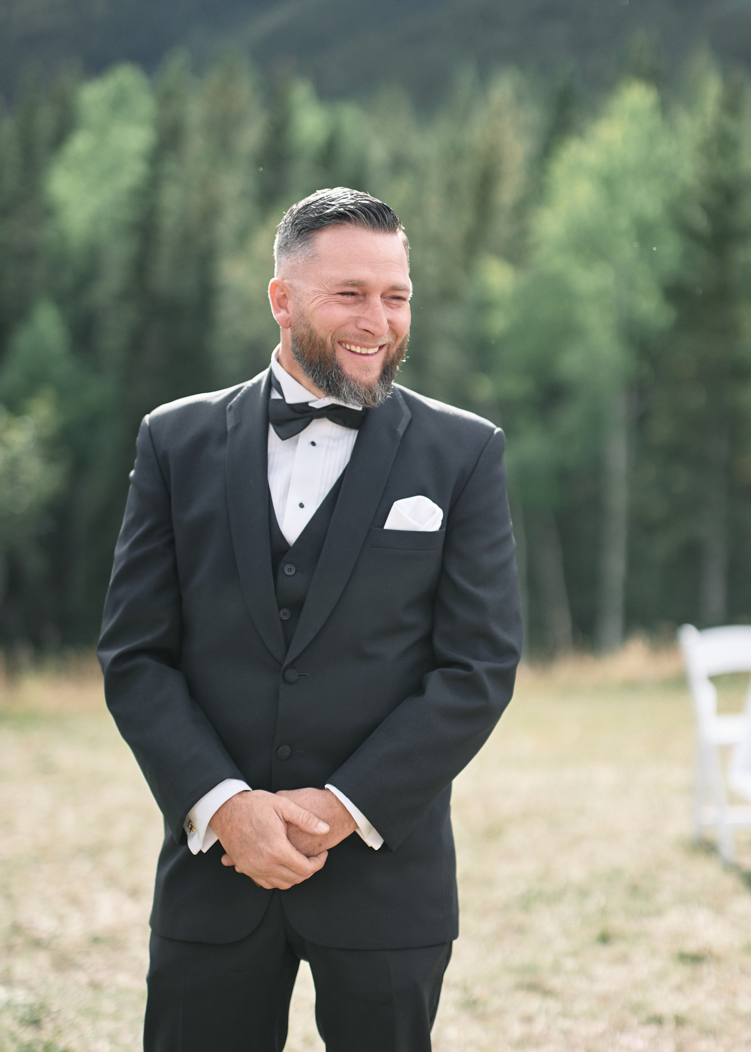 Wedding in Kananaskis Park. Wedding photography and videography team