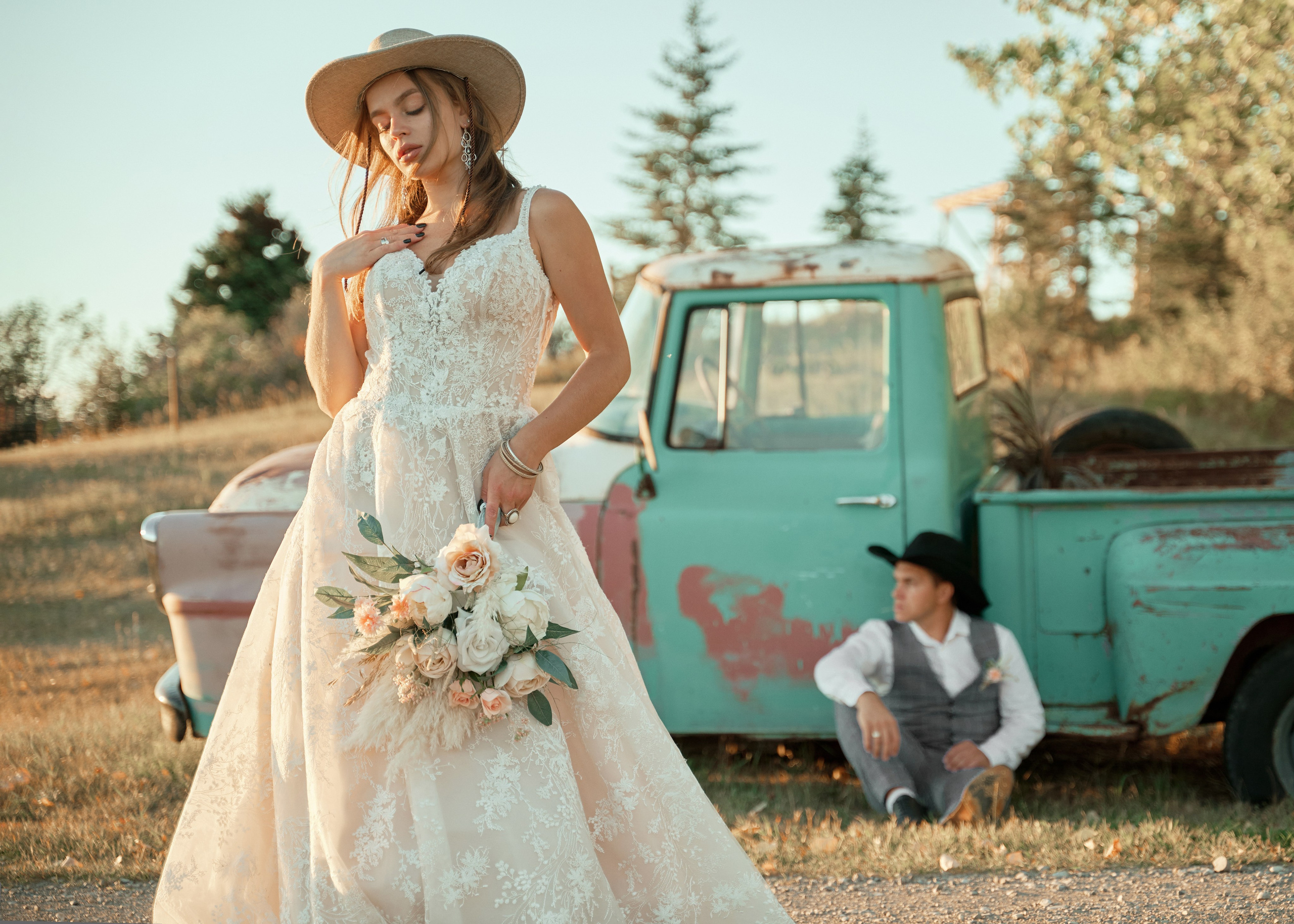 Gregory and Victoria’s western style wedding. Wedding photography and videography team