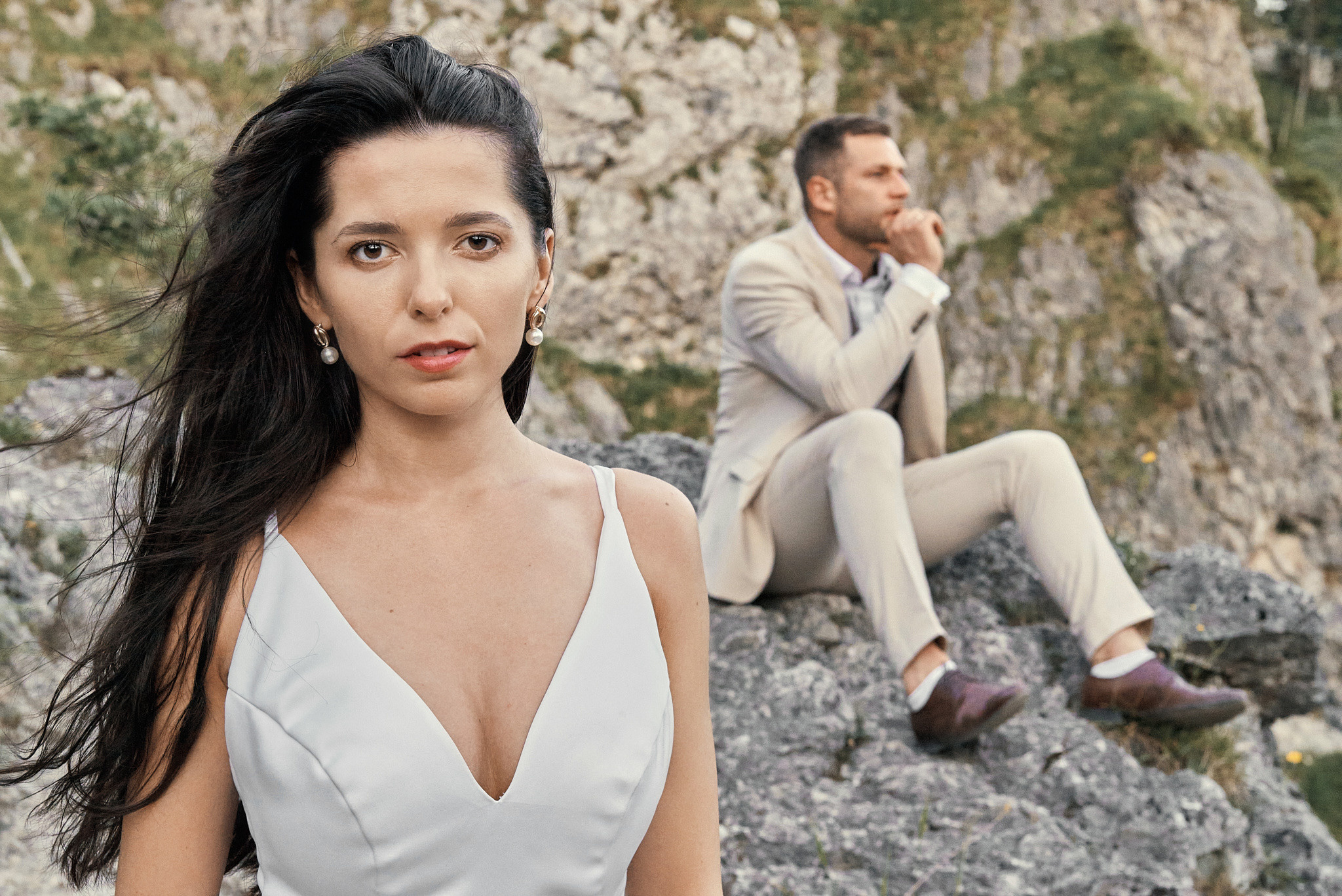 Wedding in mountains. Wedding photography and videography team