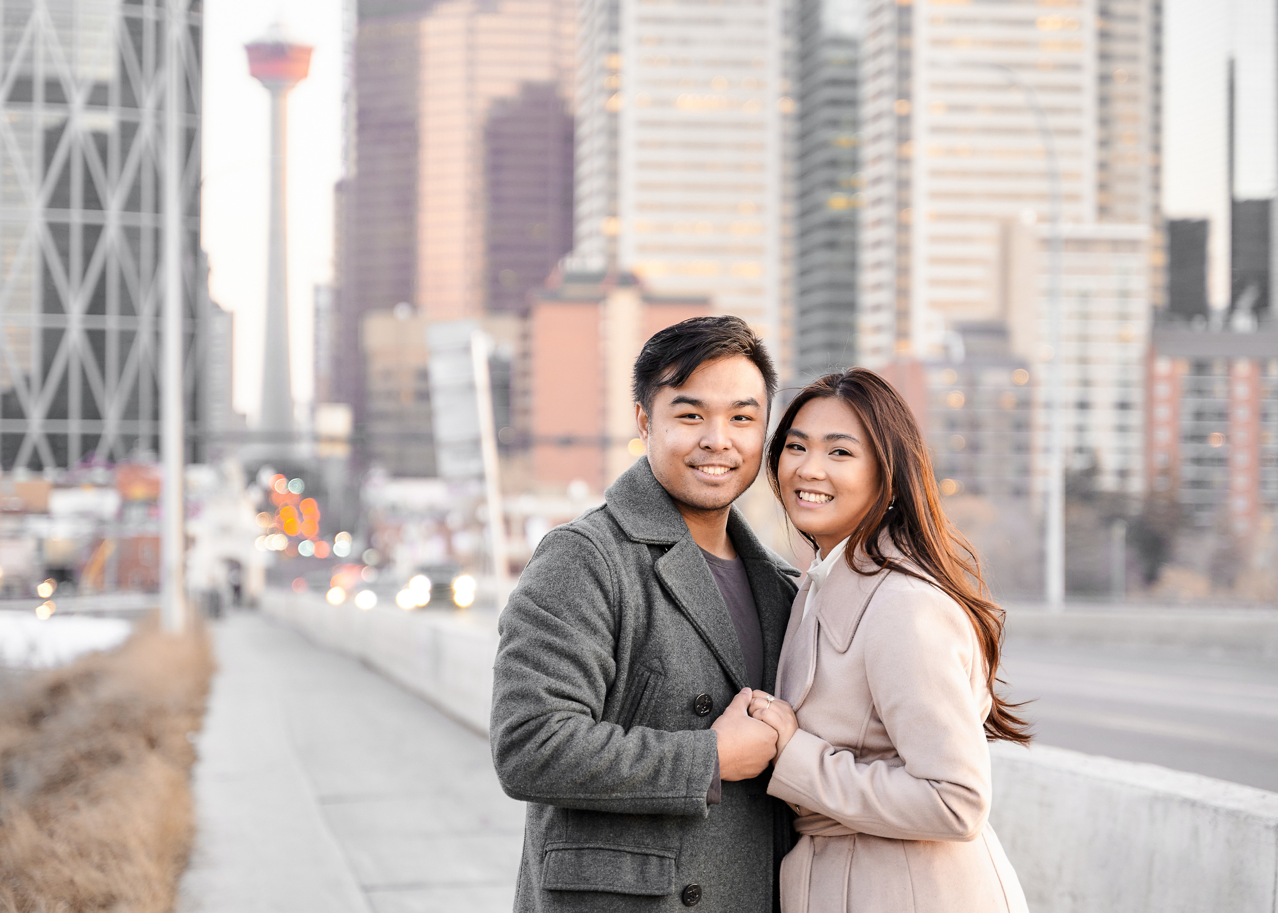 Engagement photoshoot in Calgary. Wedding photography and videography team