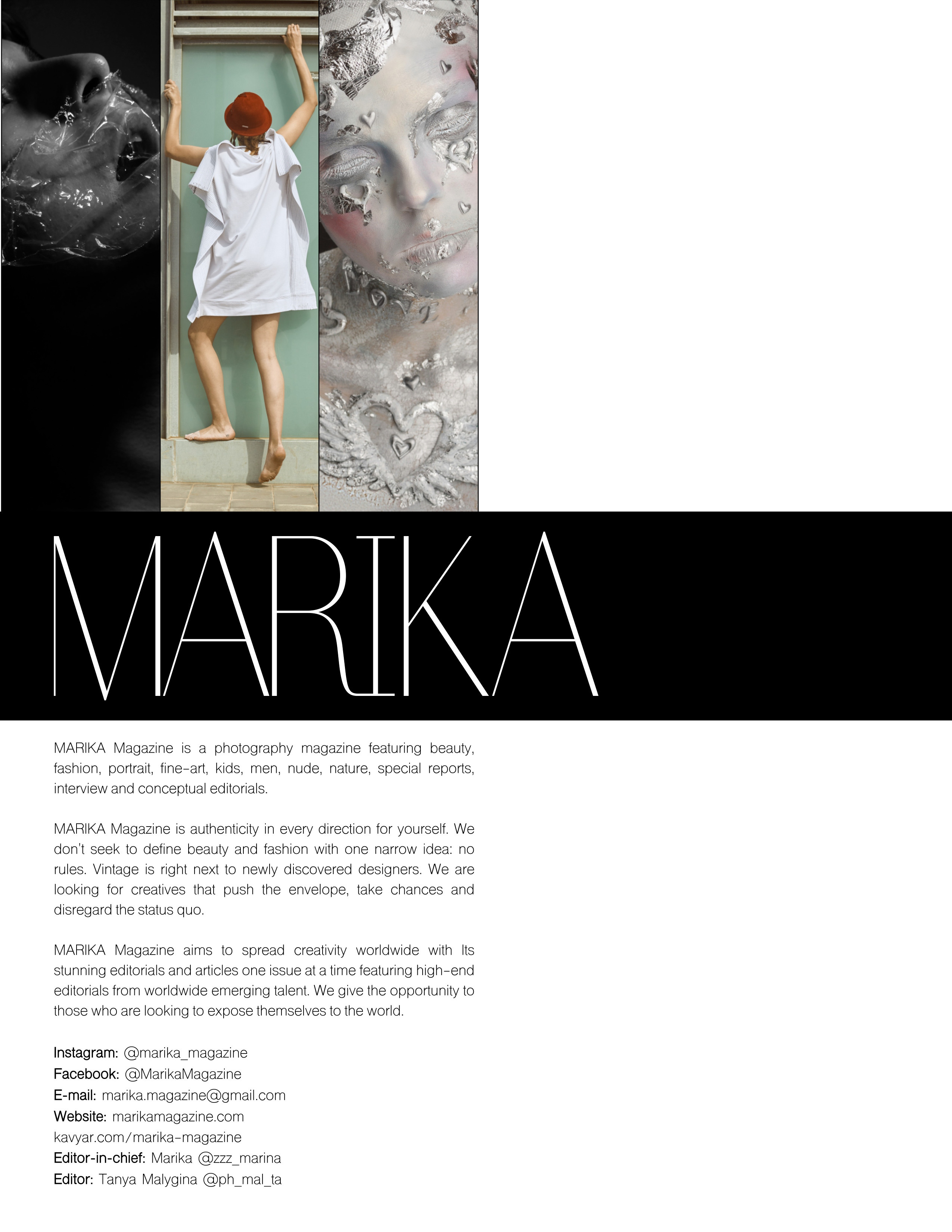 Publication in the magazine. Wedding photography and videography team