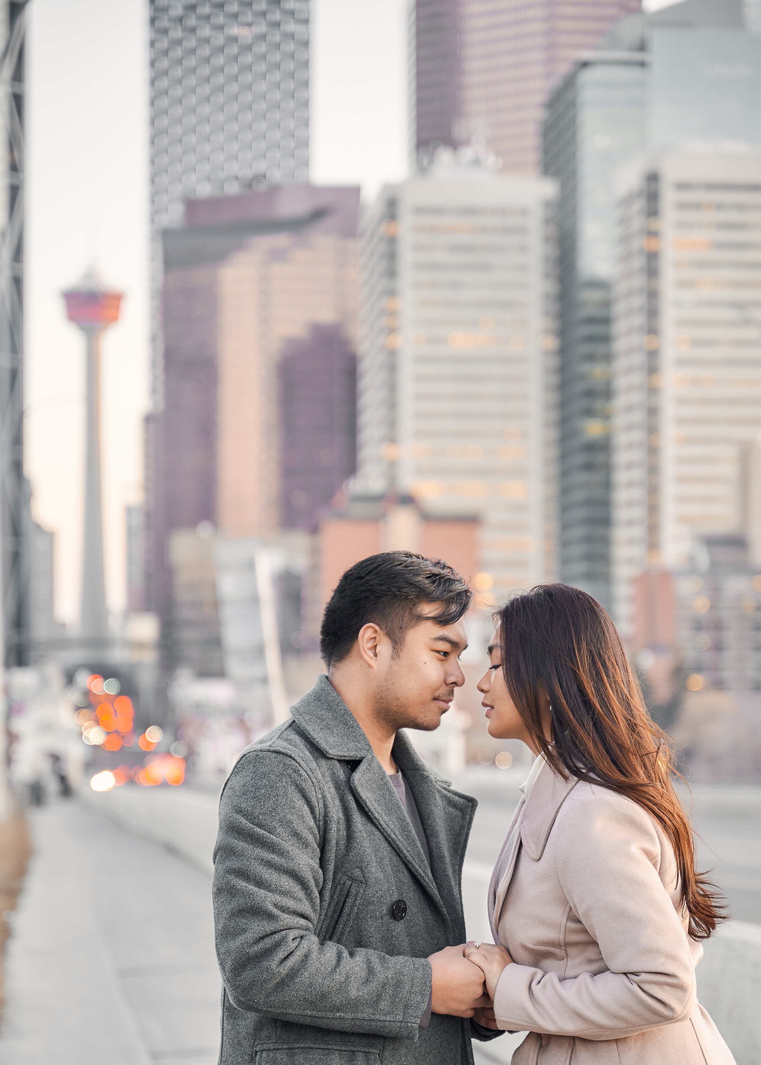 Engagement photoshoot in Calgary. Wedding photography and videography team