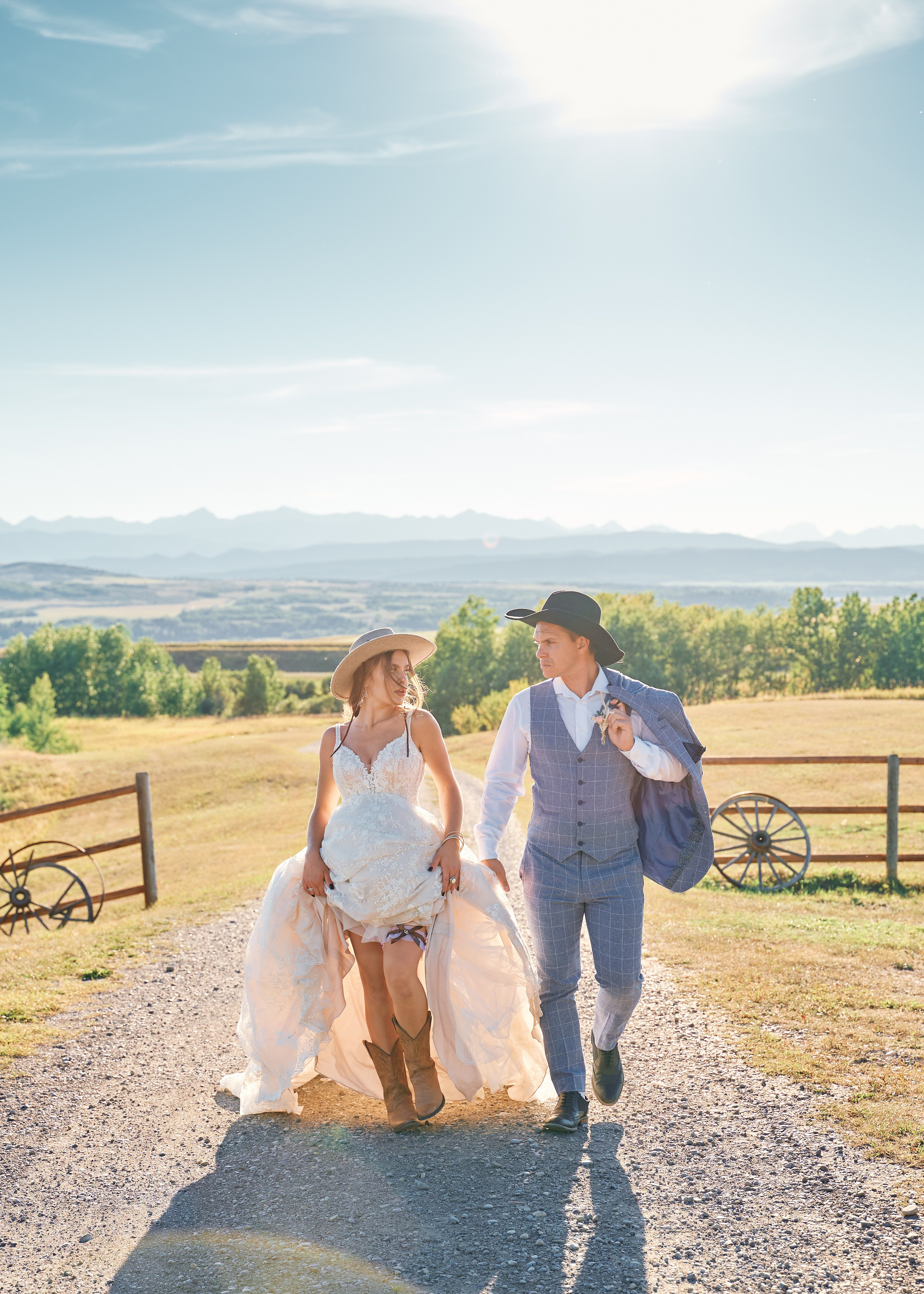 Gregory and Victoria’s western style wedding. Wedding photography and videography team