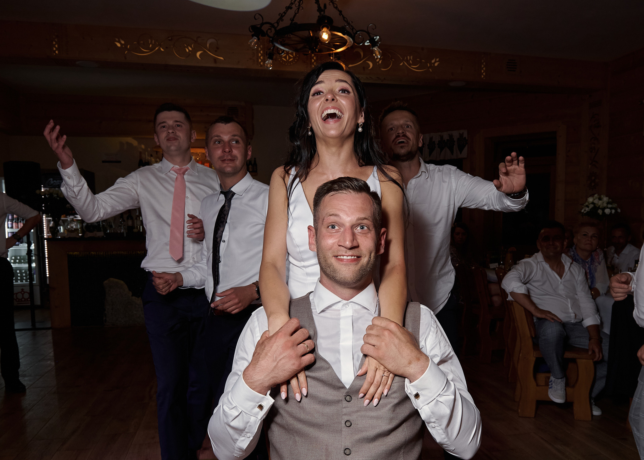 Wedding in mountains. Wedding photography and videography team