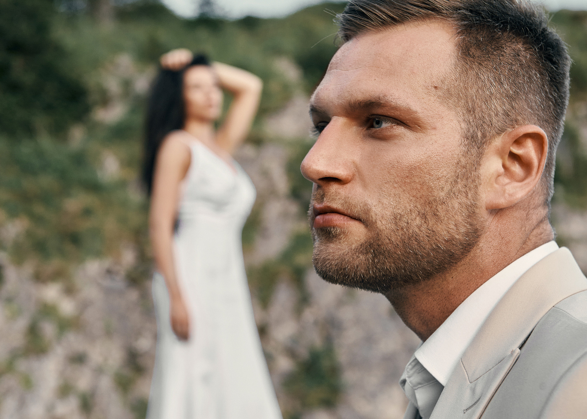 Wedding in mountains. Wedding photography and videography team