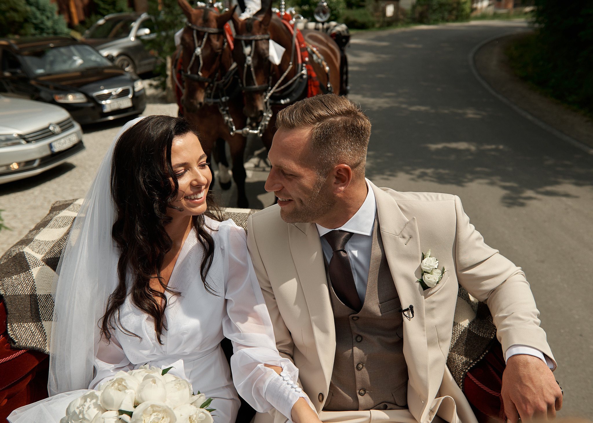 Wedding in mountains. Wedding photography and videography team