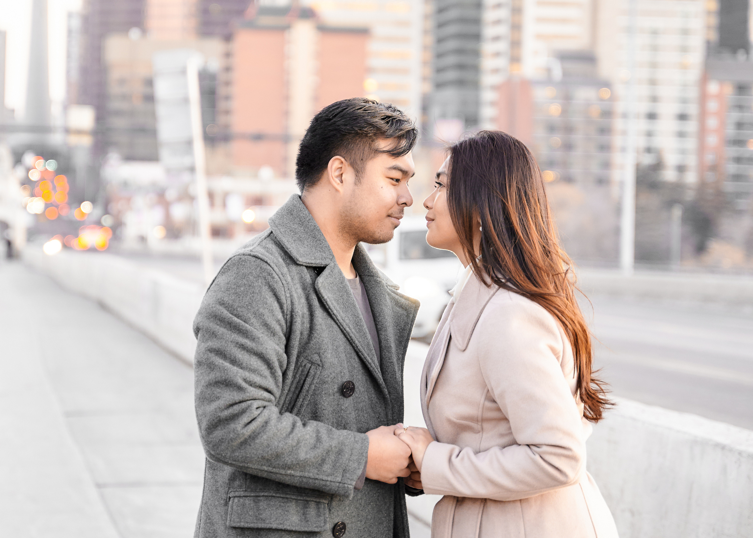 Engagement photoshoot in Calgary. Wedding photography and videography team