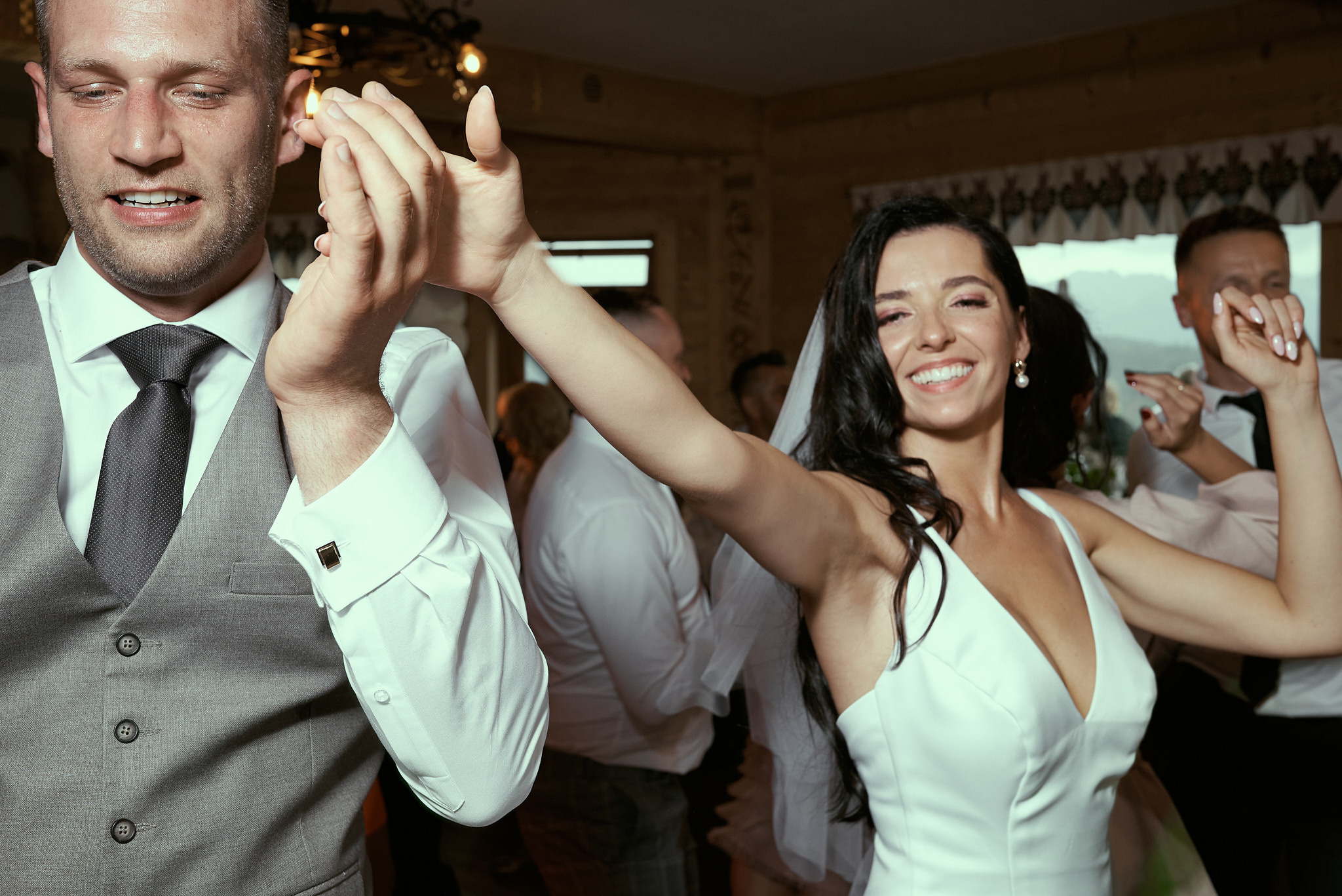 Wedding in mountains. Wedding photography and videography team