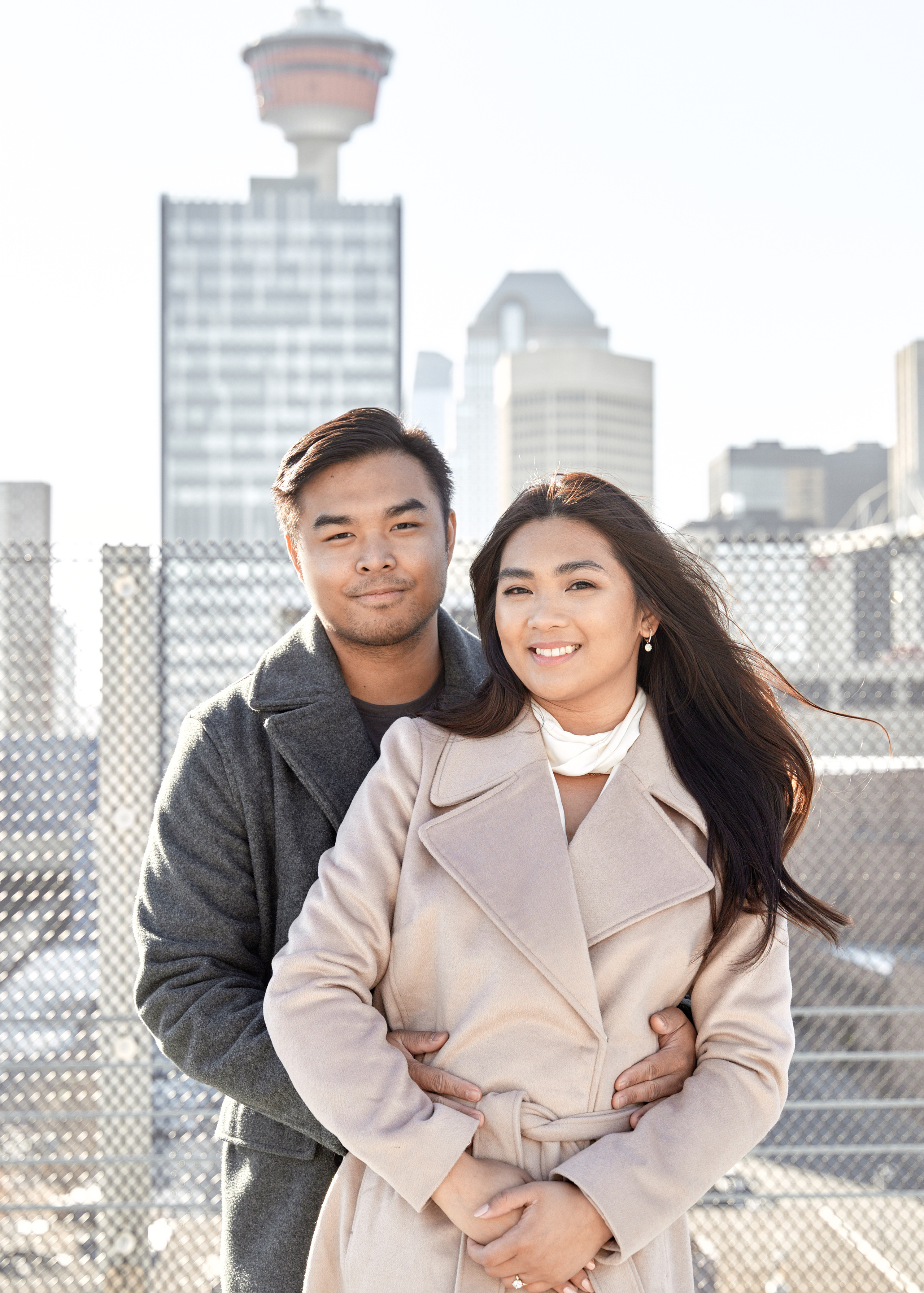 Engagement photoshoot in Calgary. Wedding photography and videography team