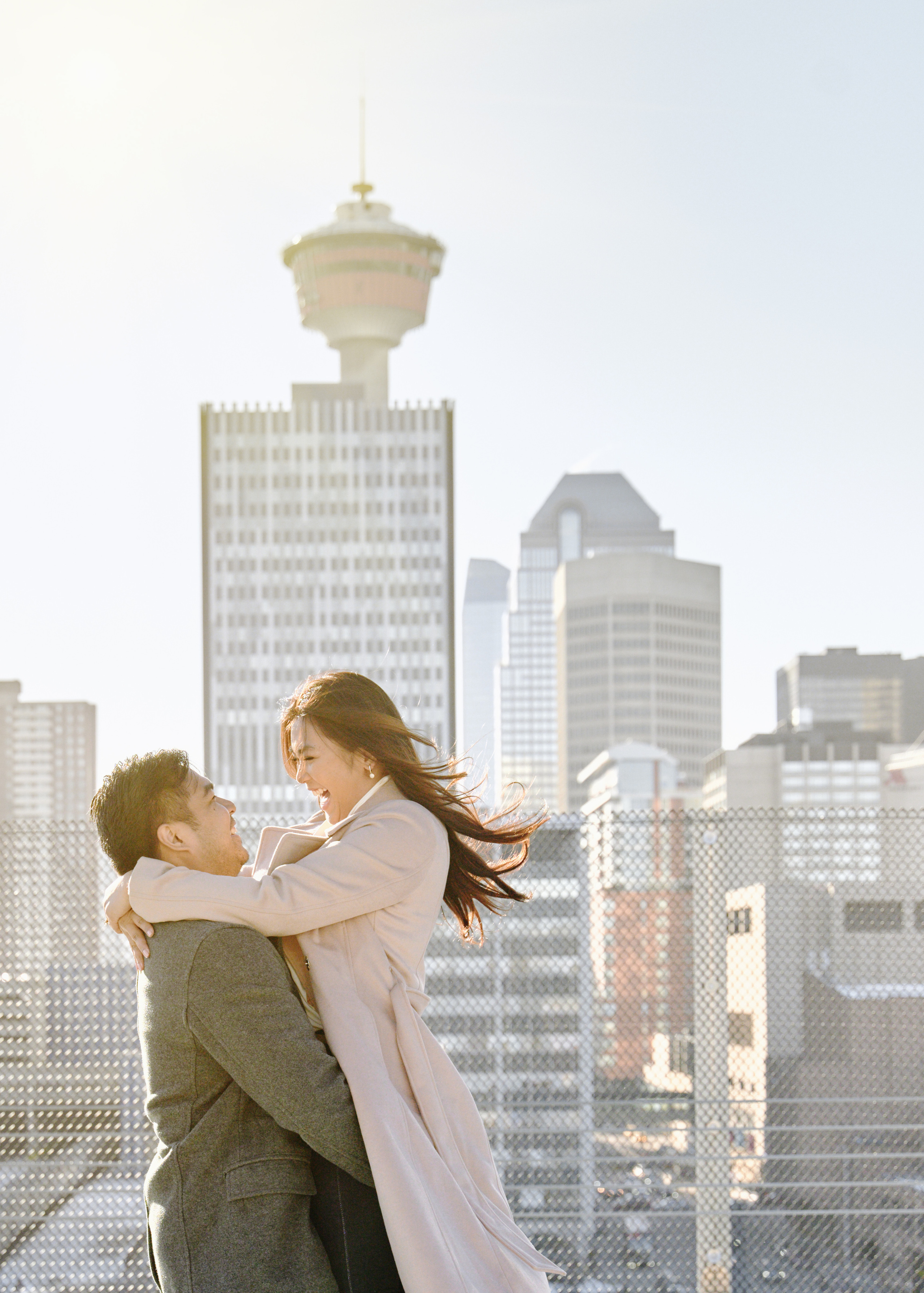 Engagement photoshoot in Calgary. Wedding photography and videography team