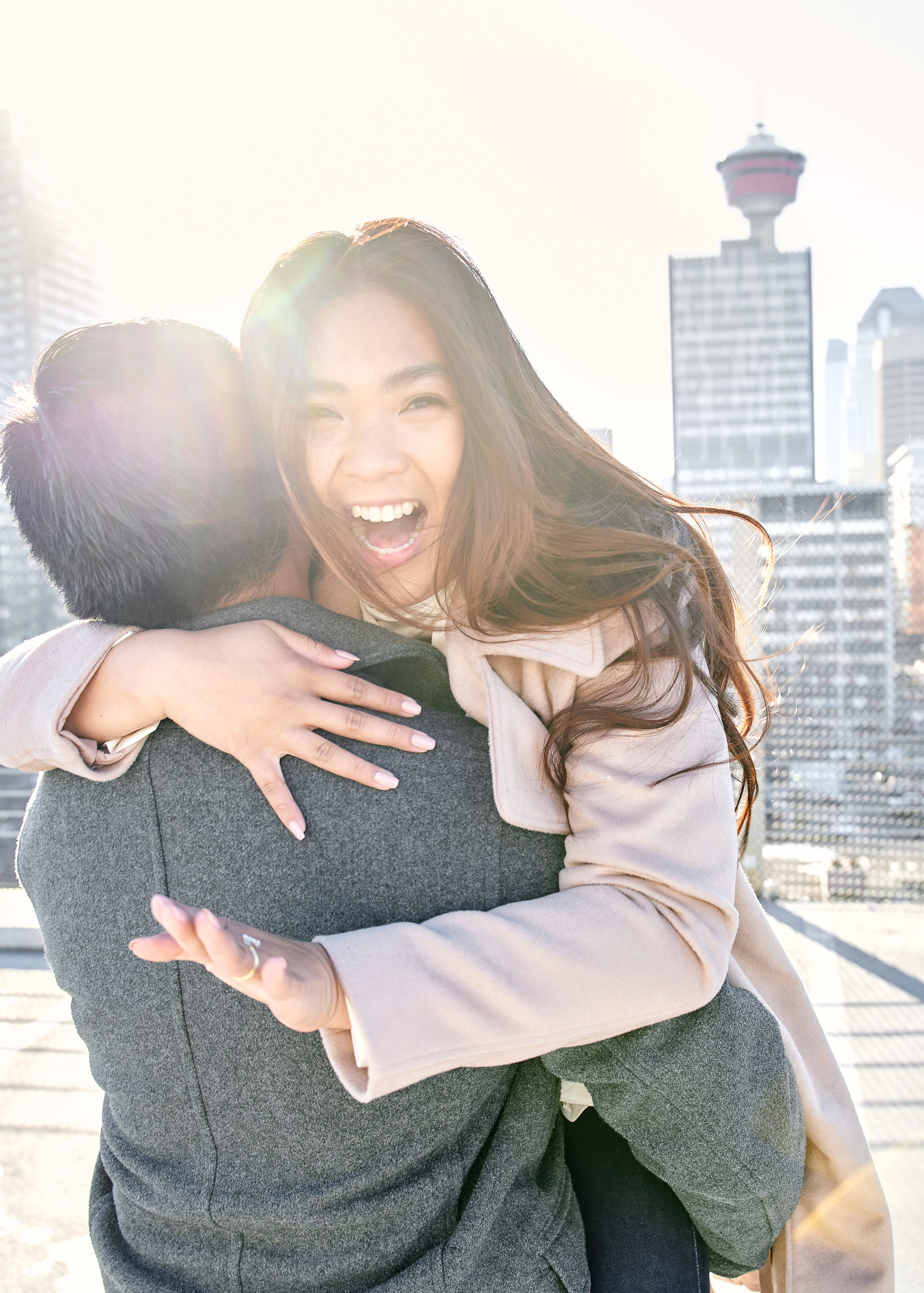 Engagement photoshoot in Calgary. Wedding photography and videography team