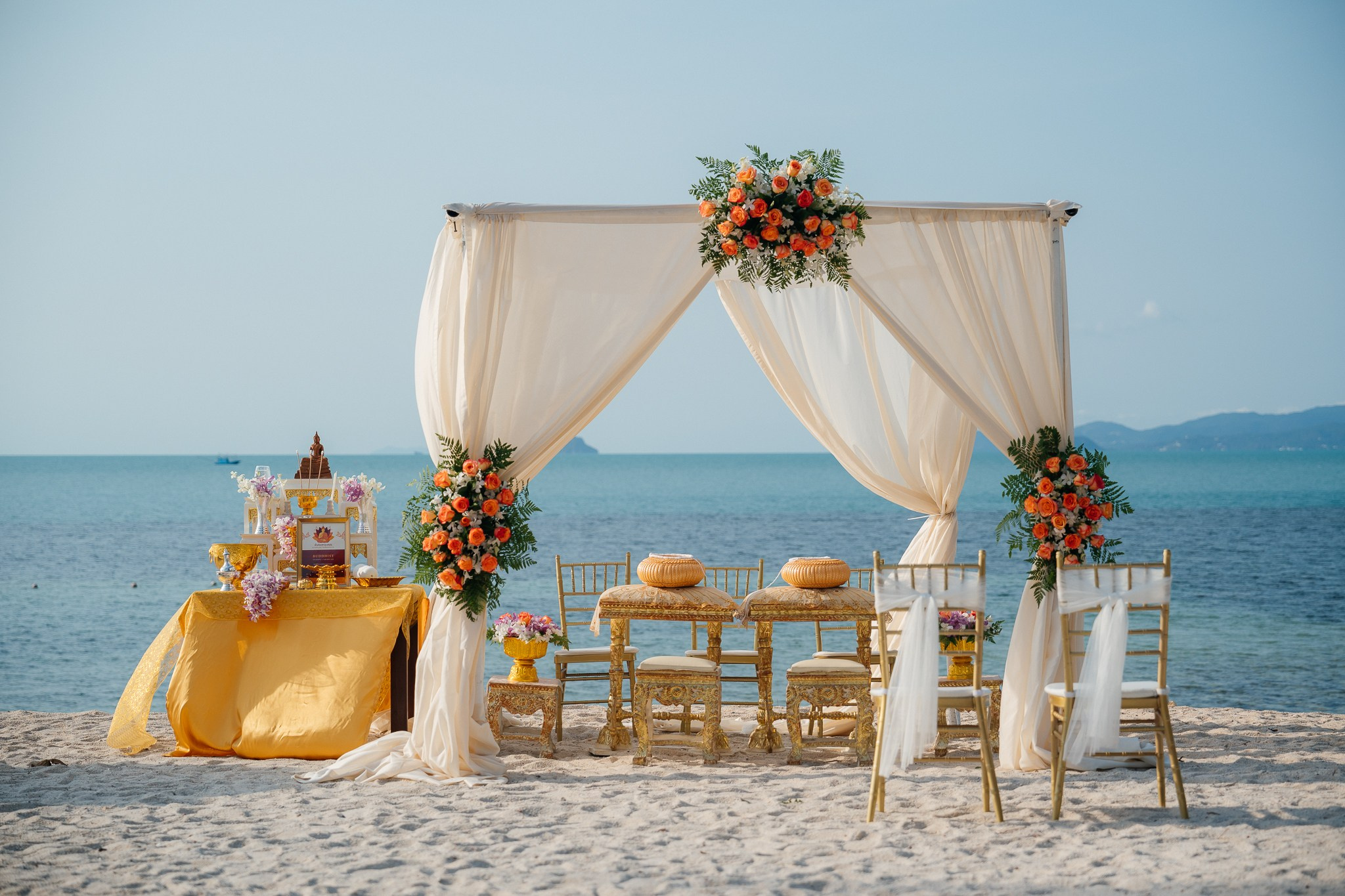Buddhist ceremony. Hochzeitsplaner Koh Samui | Strand- & Villenhochzeiten – Magic Day