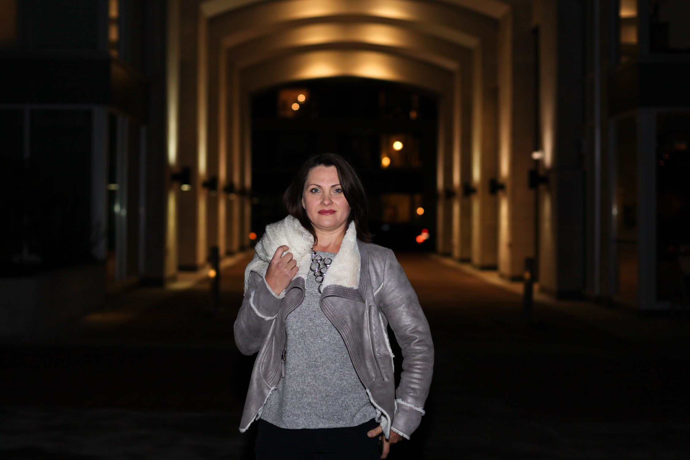 Creative night portrait photography in Kingston, Ontario, VG Studio Light.