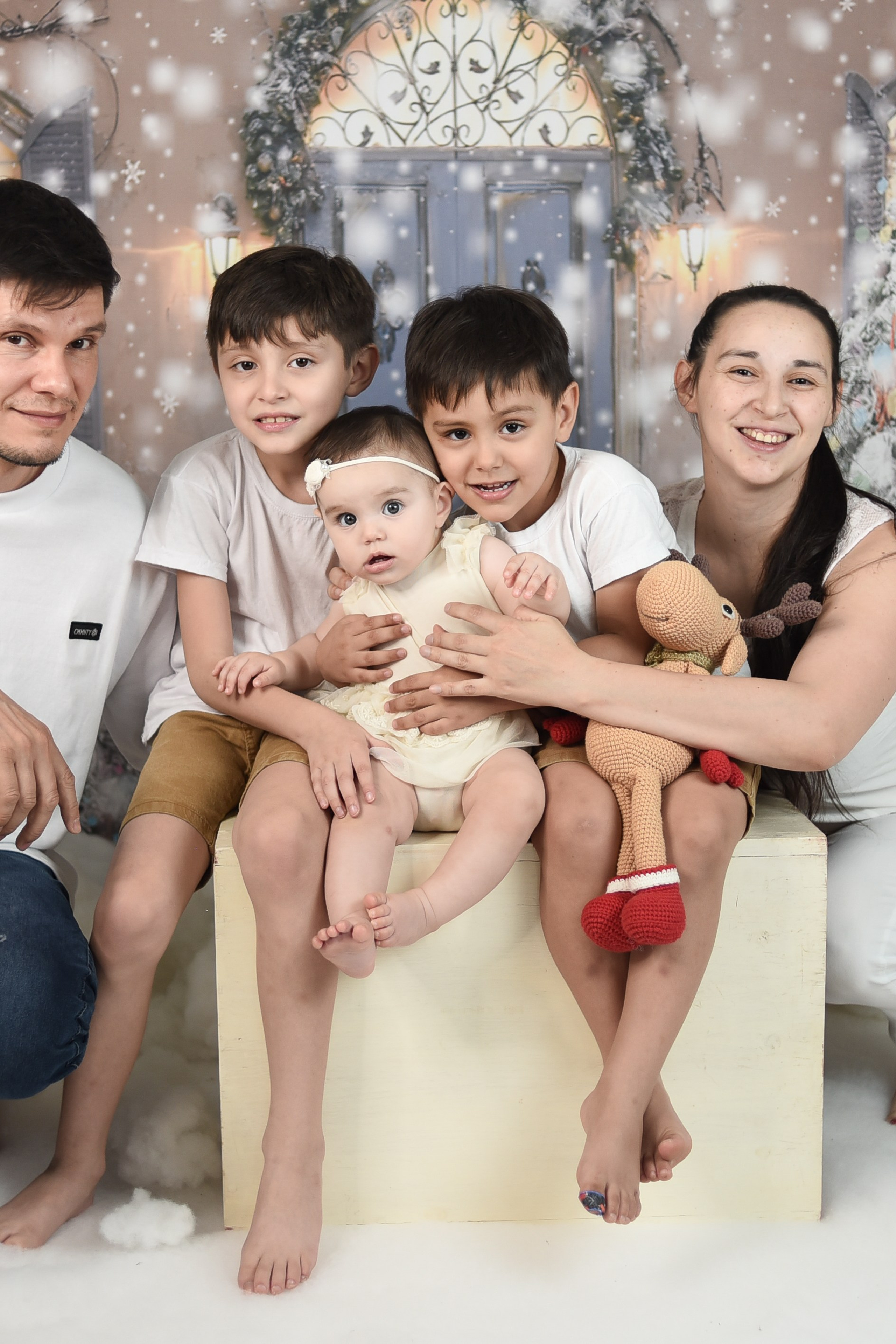 Sesión Navideña de Alaia y Familia