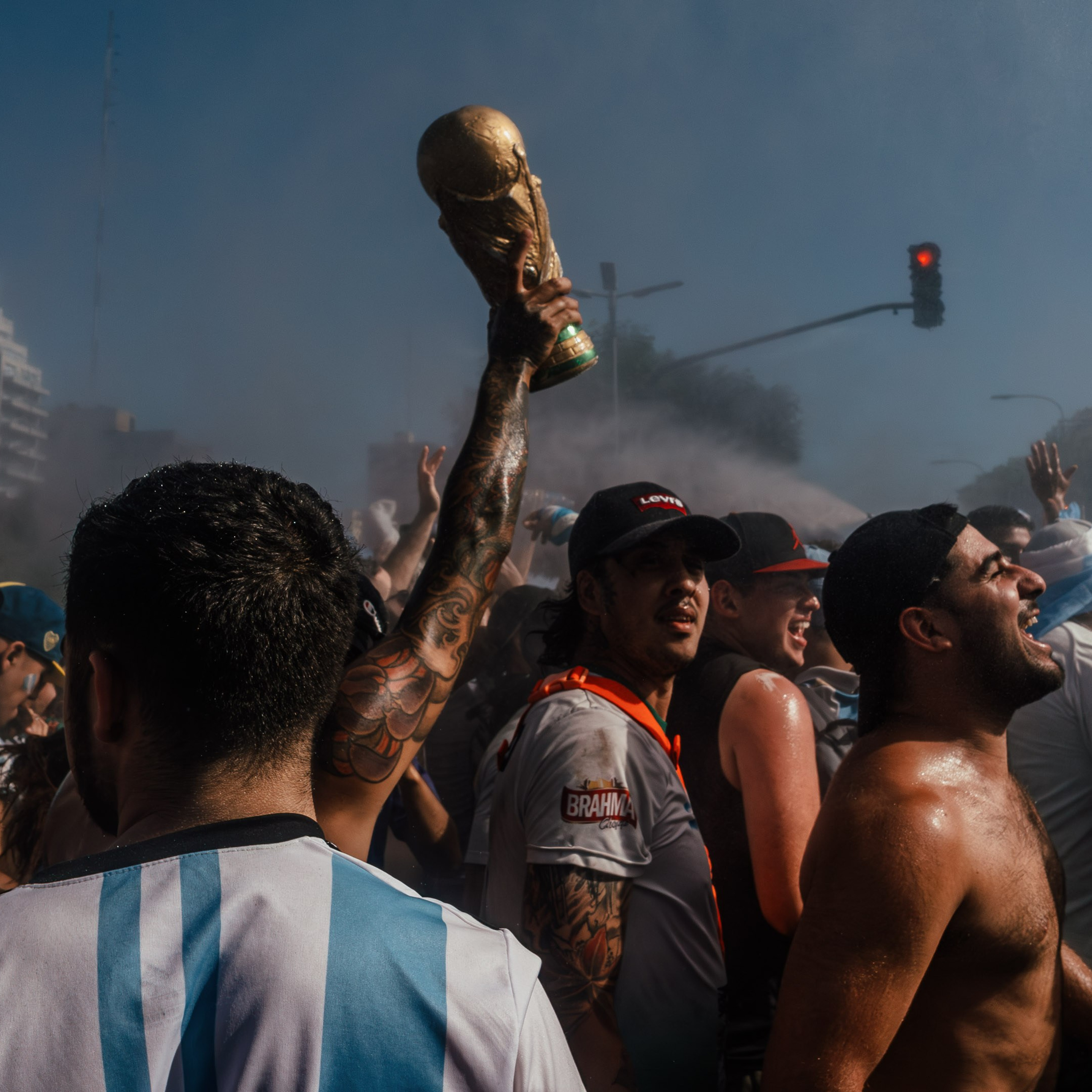 Argentina World Cup Champion. Celebrations in the City of Buenos Aires. Federico Borobio, street and documentary photography.