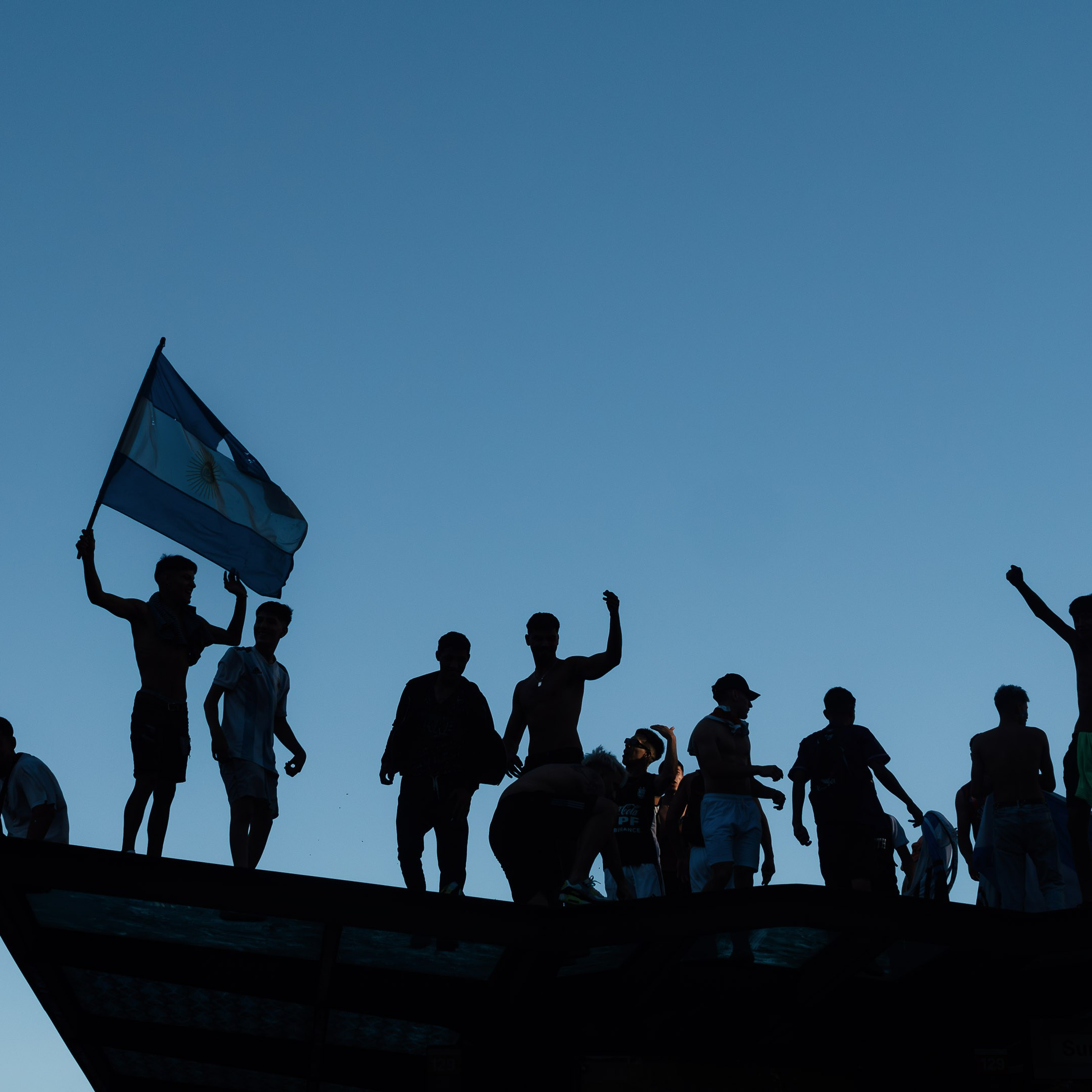 Argentina World Cup Champion. Celebrations in the City of Buenos Aires. Federico Borobio, street and documentary photography.