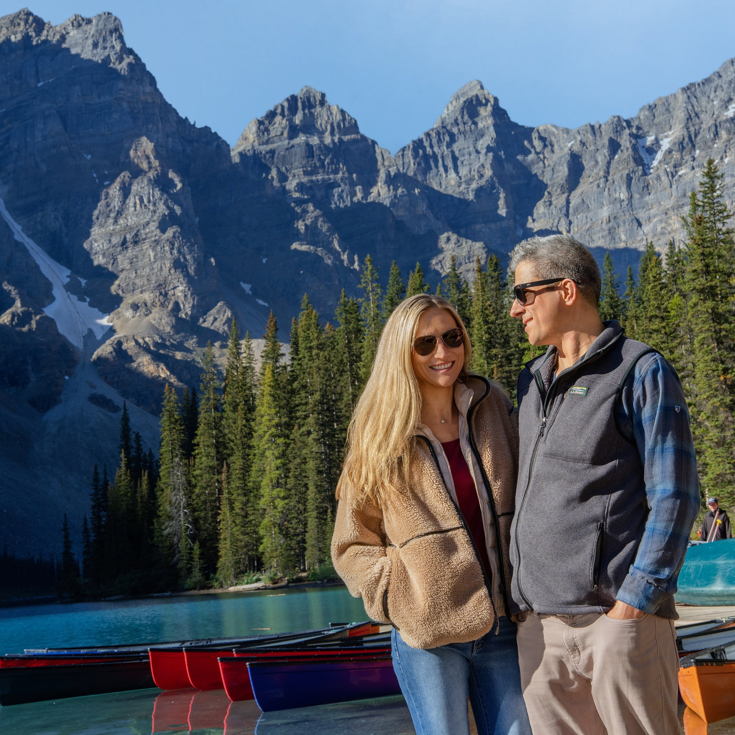 Delwin & Chelsea — Engagement Session / Moraine Lake, Banff