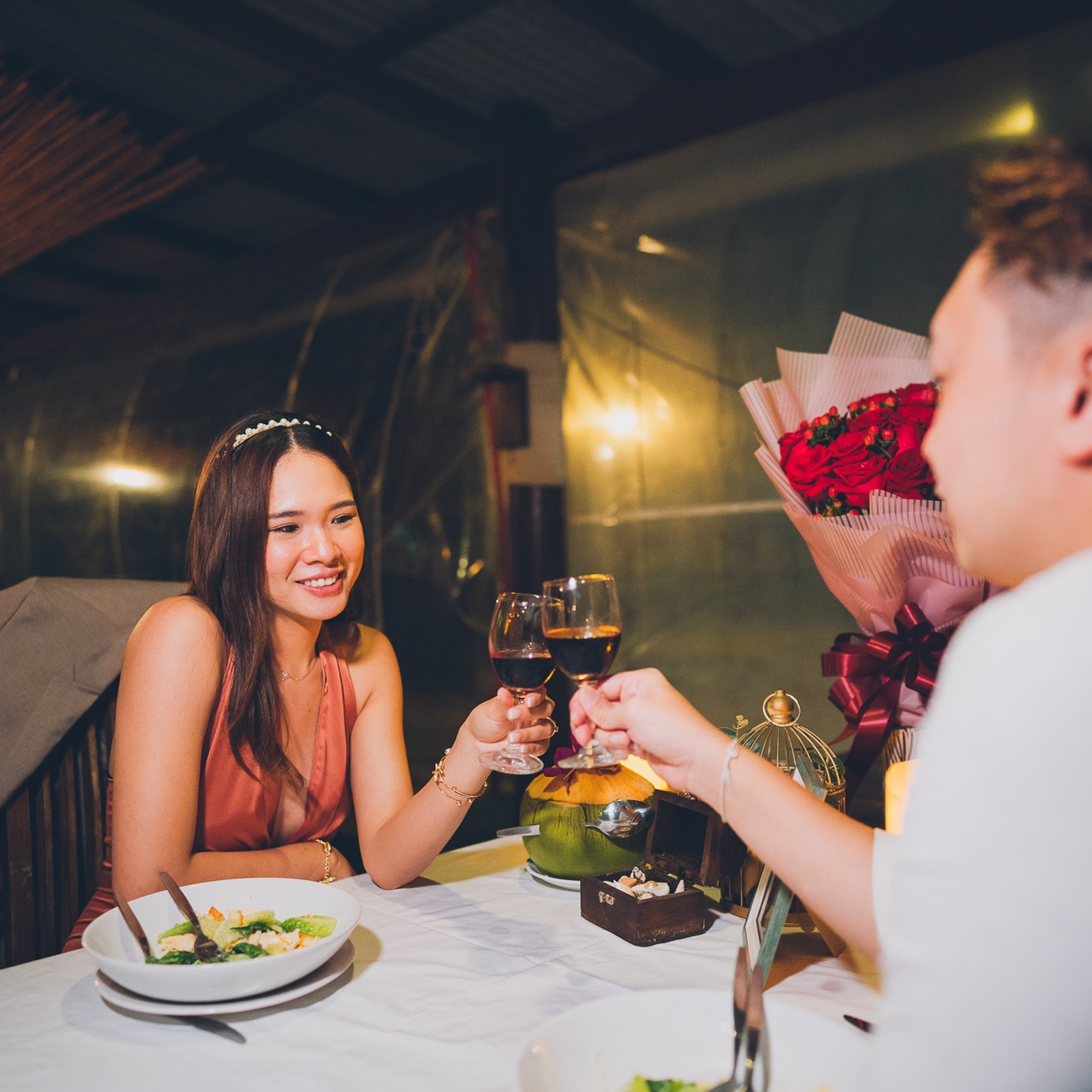 Photo. Romantic proposal on Koh Samui, Thailand