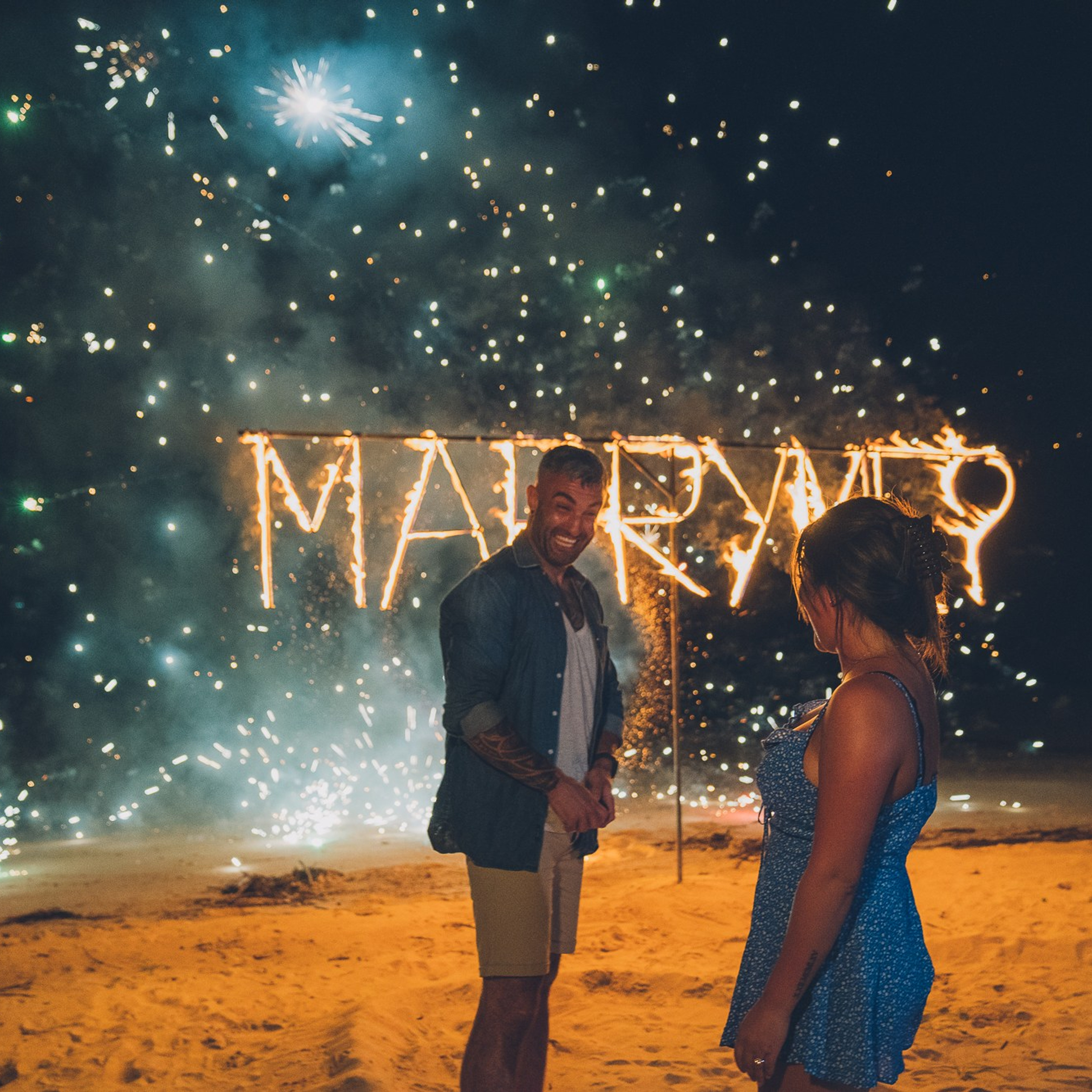 Photo. Romantic proposal on Koh Samui, Thailand