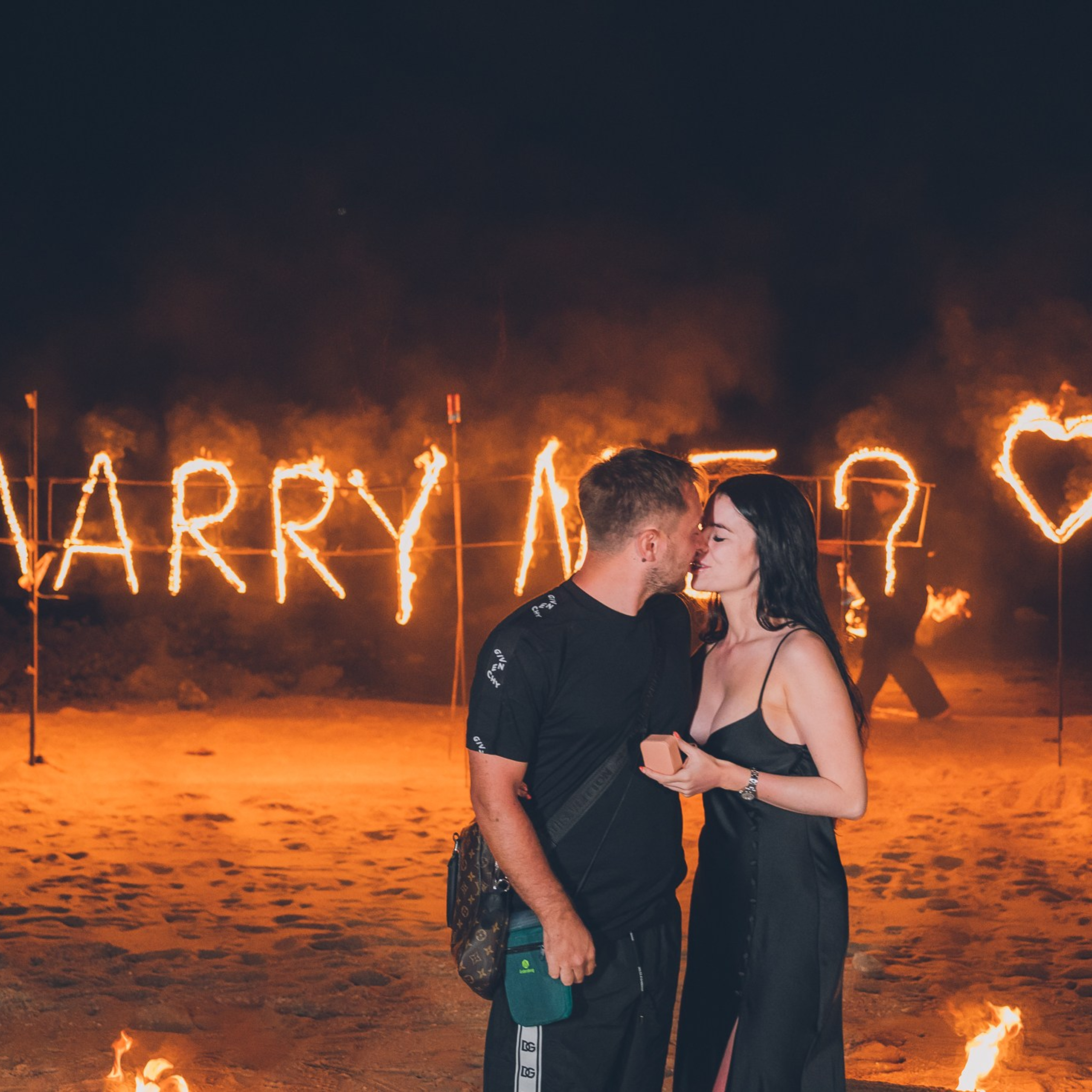Photo. Romantic proposal on Koh Samui, Thailand