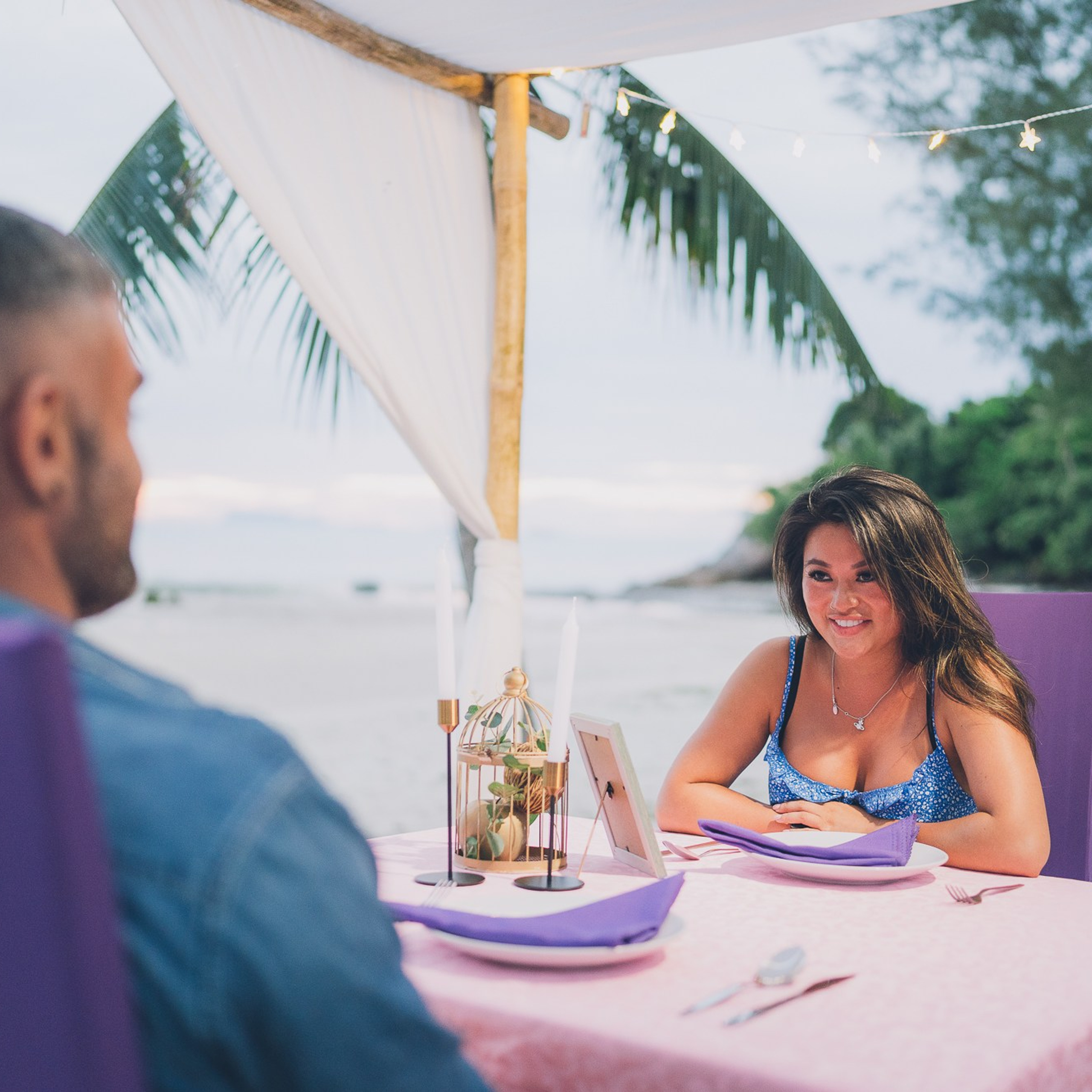 Photo. Romantic proposal on Koh Samui, Thailand