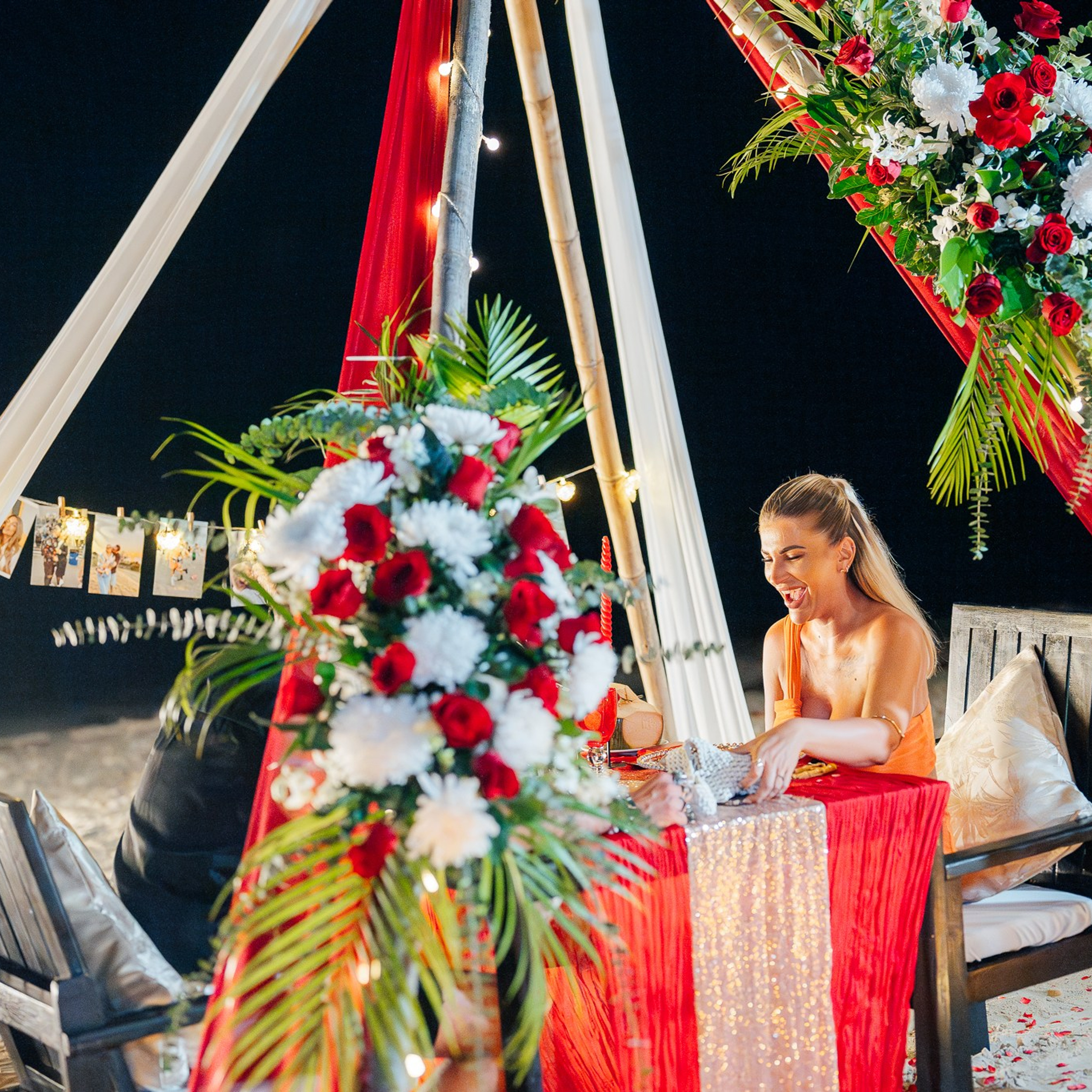 Photo. Romantic proposal on Koh Samui, Thailand