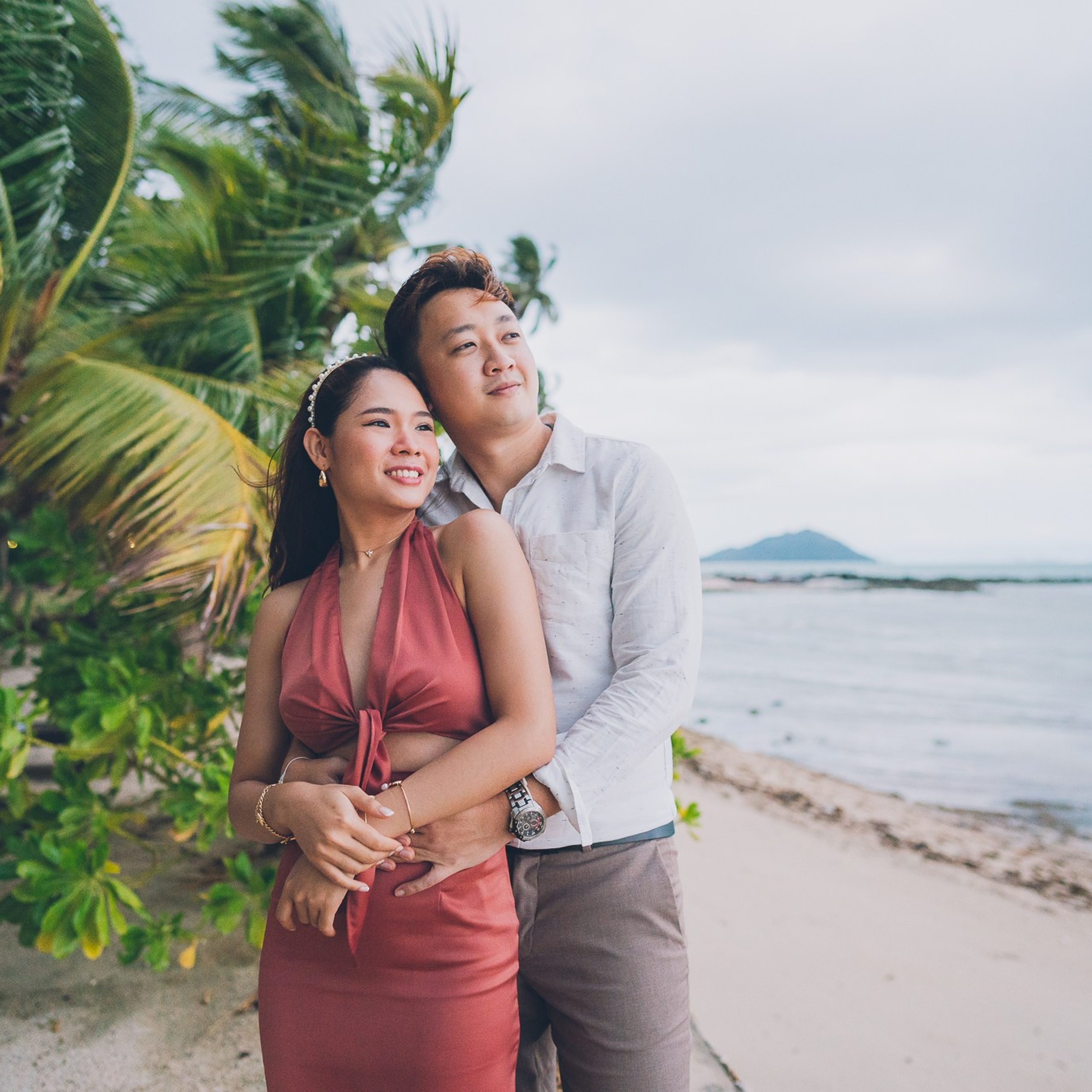 Photo. Romantic proposal on Koh Samui, Thailand