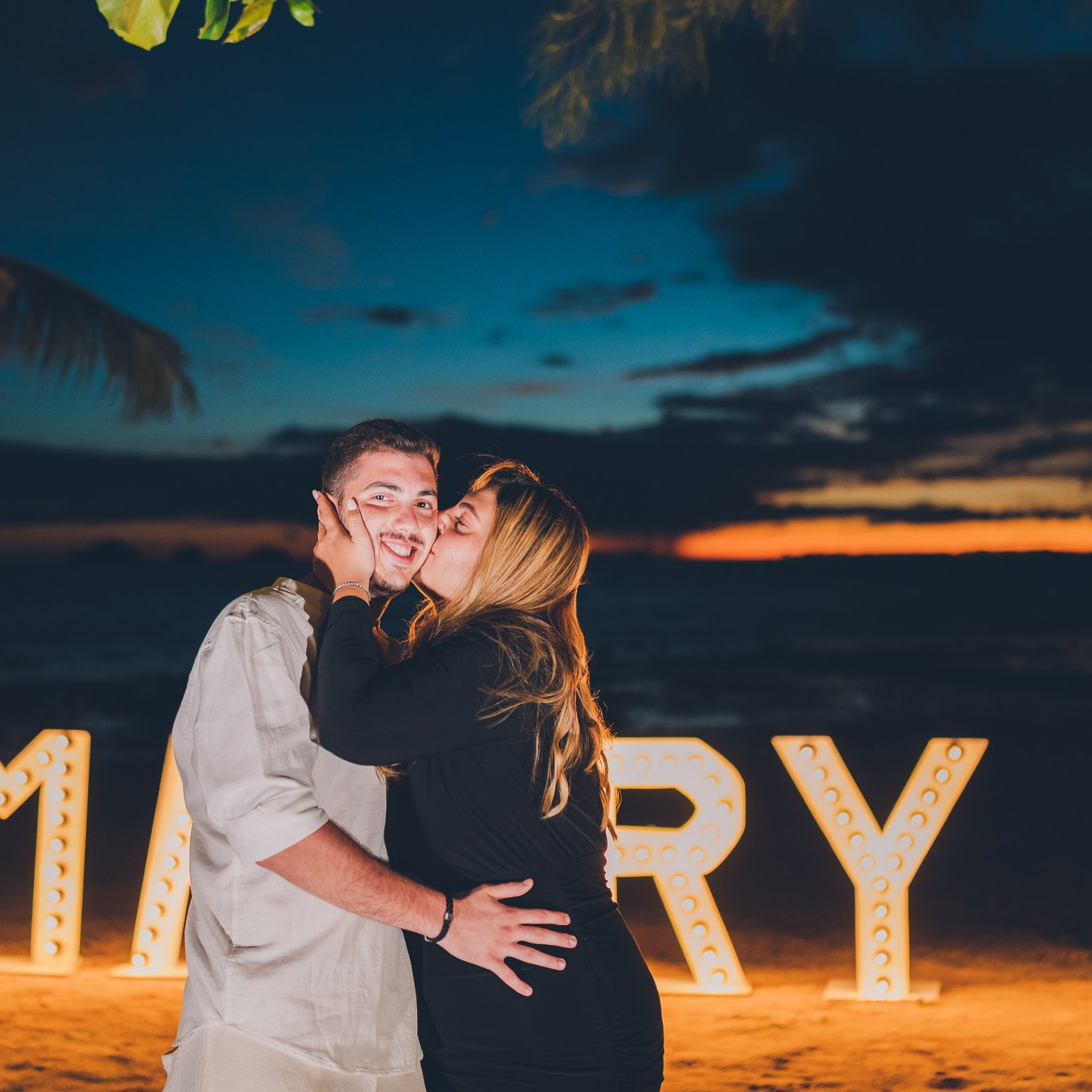 Photo. Romantic proposal on Koh Samui, Thailand