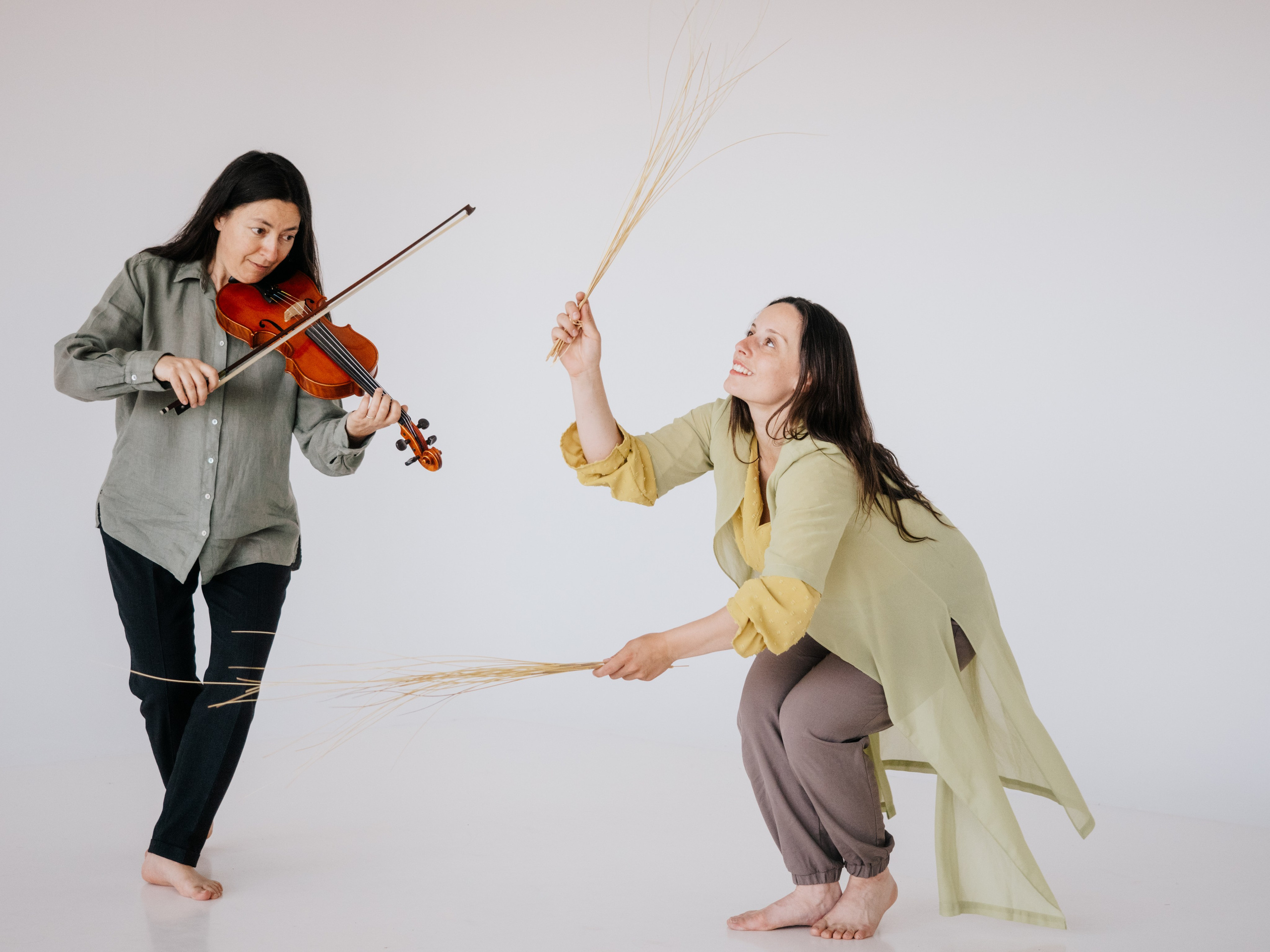 Danseur et musicien en représentation.