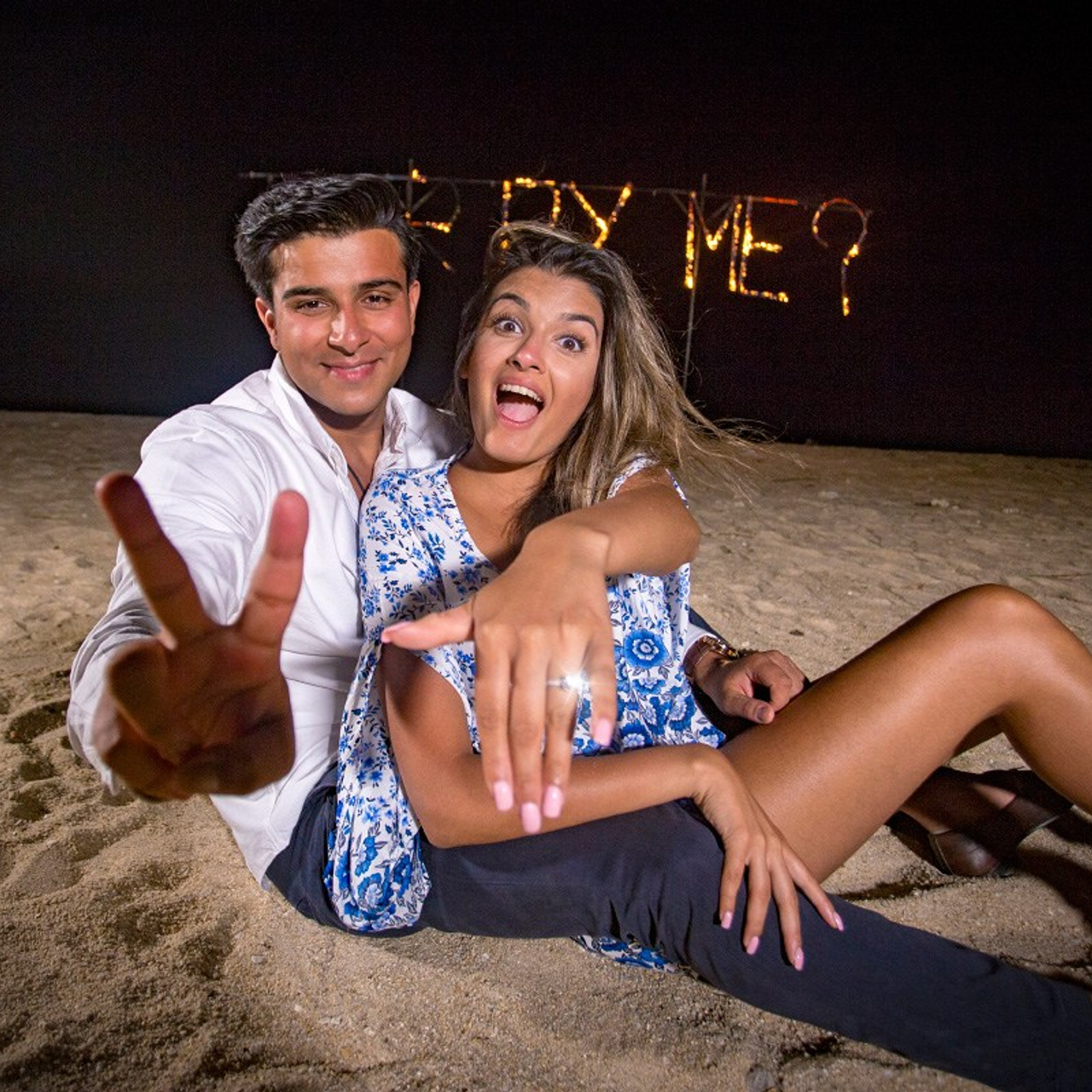 Photo. Romantic proposal on Koh Samui, Thailand