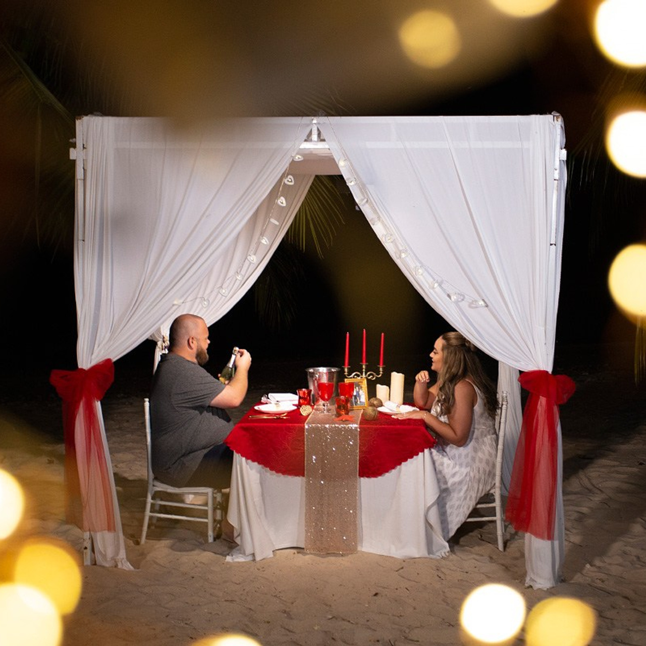 Photo. Romantic proposal on Koh Samui, Thailand
