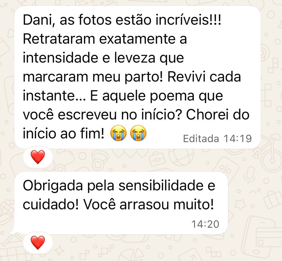 Fotografia e Vídeo de Parto