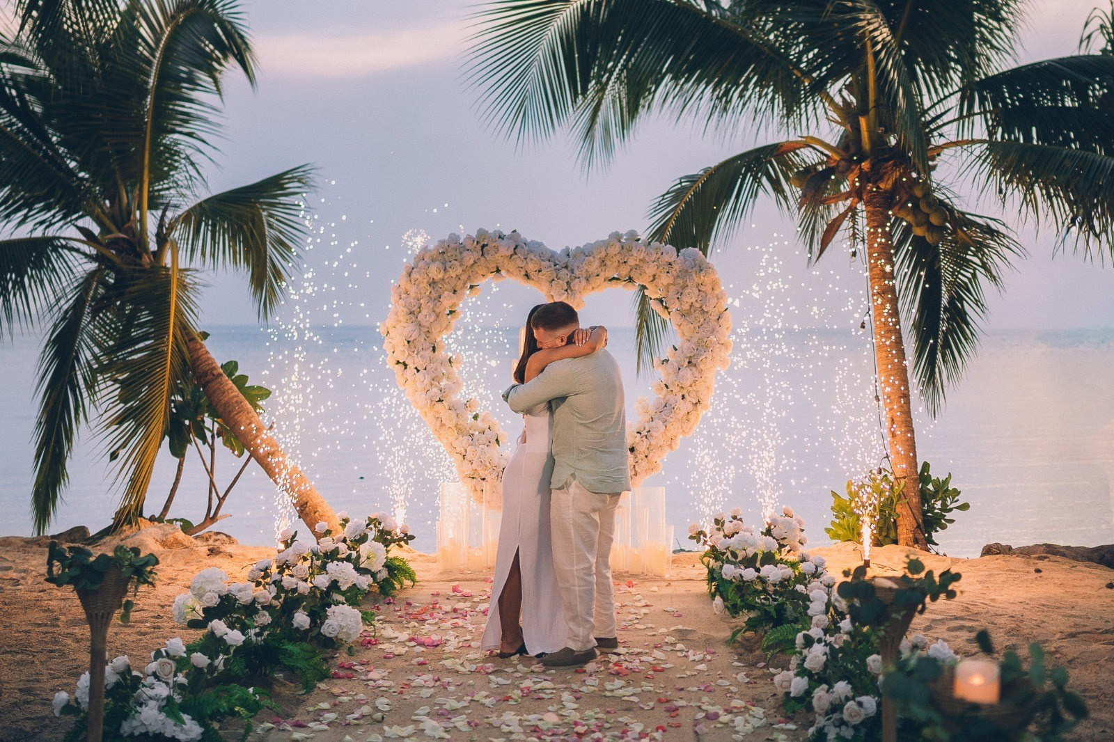 Romantic proposal on Koh Samui, Thailand