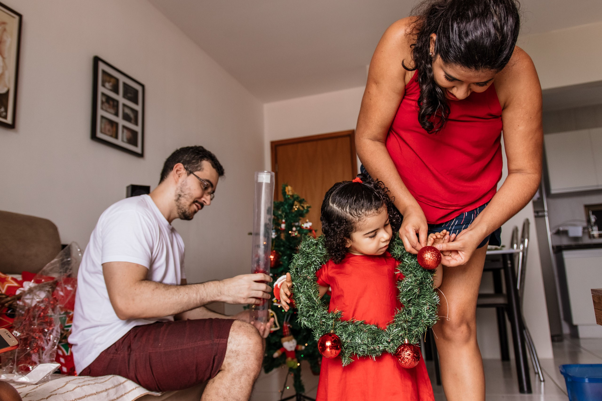 ensaio de natal em família