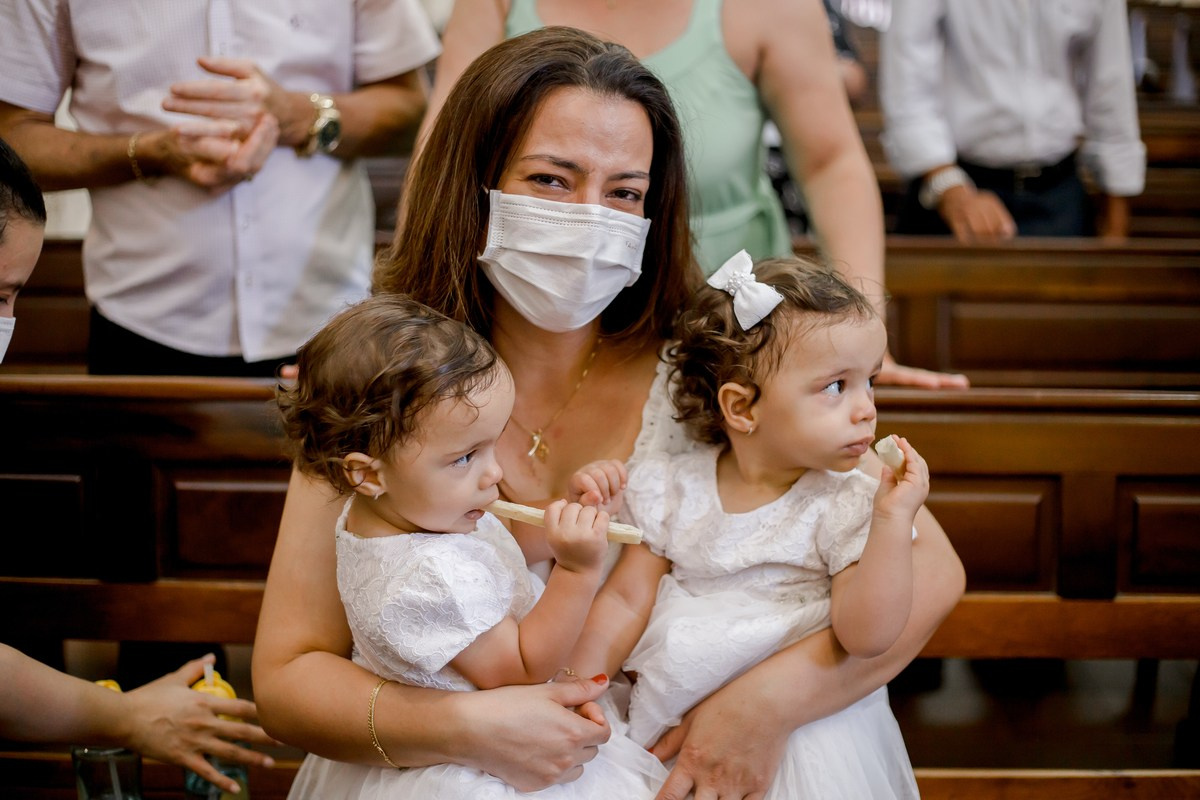 Batizado da Ana Clara e Maria Rita. Fotógrafa de Eventos em São Paulo e Sorocaba Kika Damasceno