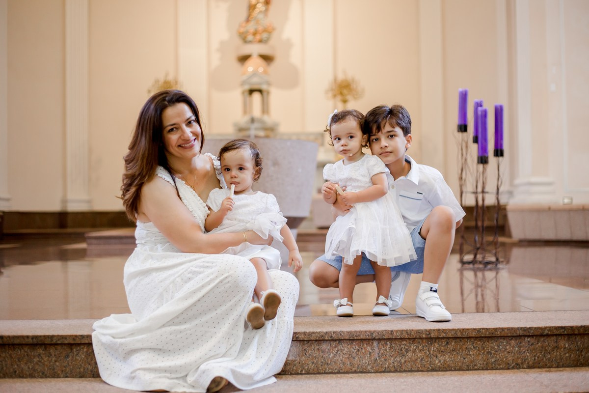 Batizado da Ana Clara e Maria Rita. Fotógrafa de Eventos em São Paulo e Sorocaba Kika Damasceno